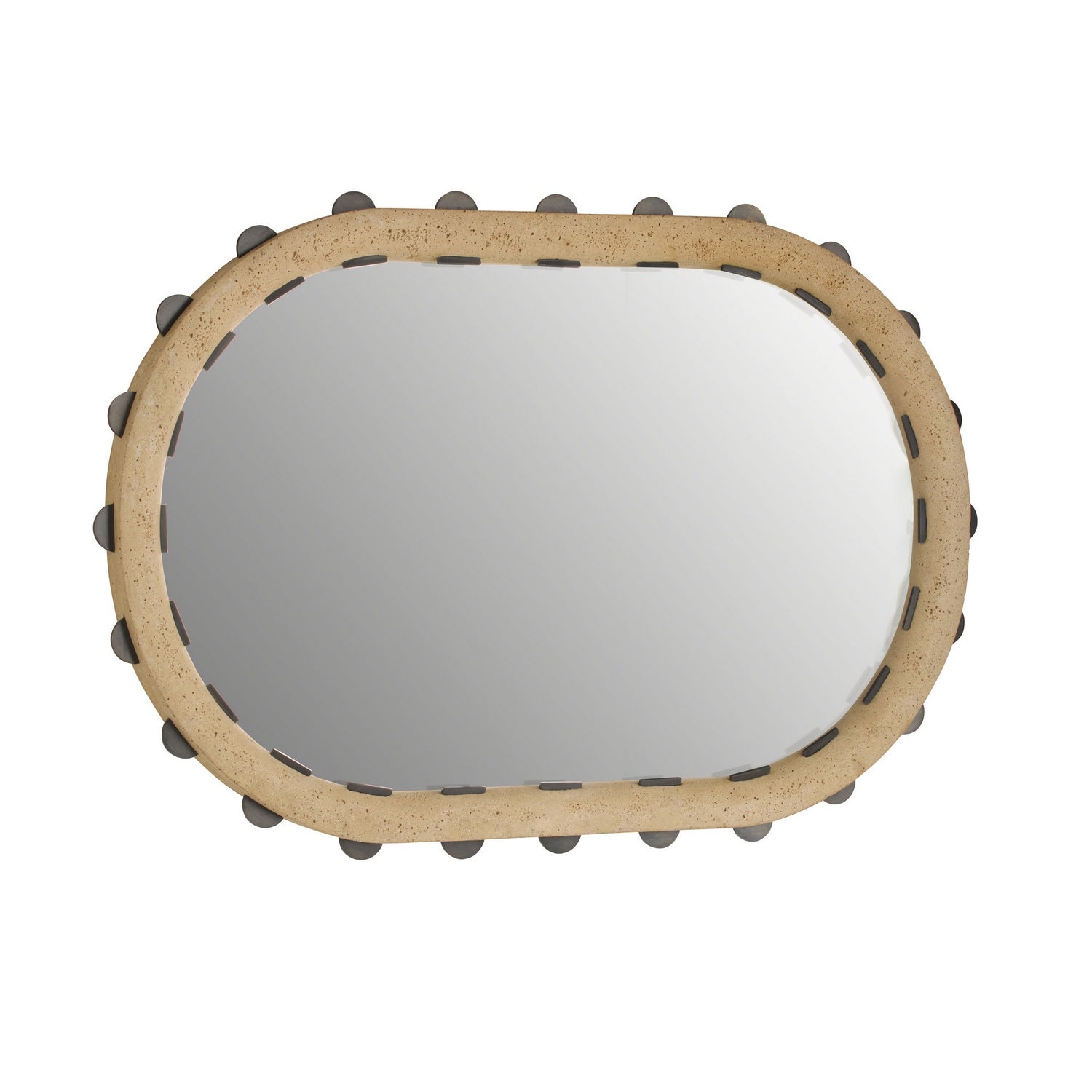 Arteriors - WMC05 - Mirror - Nicolai - Faux Travertine