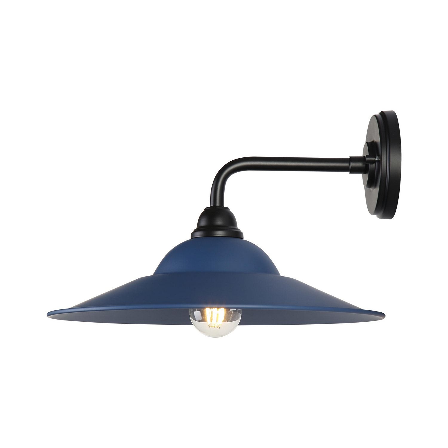 Golden - 5096-OWL15 BLK-MAB - One Light Wall Sconce - Croma - Matte Black