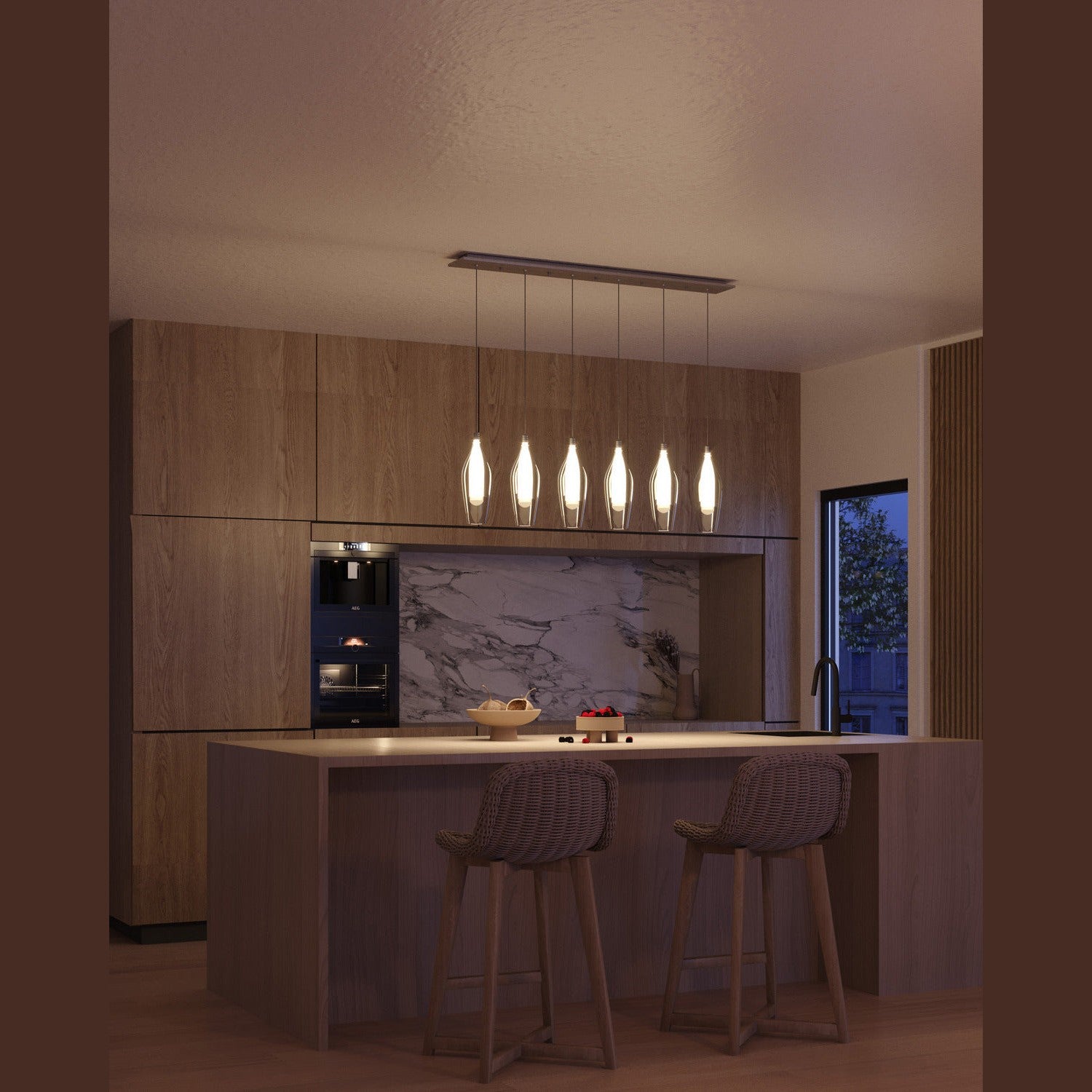 Kuzco Lighting - MP3004CH-06 - LED Pendant - Victoria - Chrome