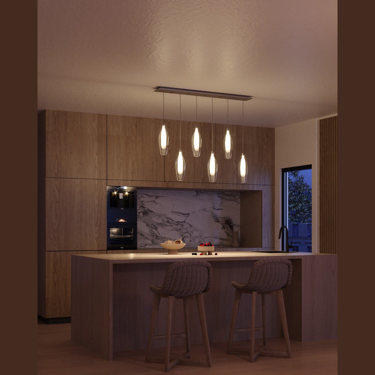 Kuzco Lighting - MP3004CH-06 - LED Pendant - Victoria - Chrome
