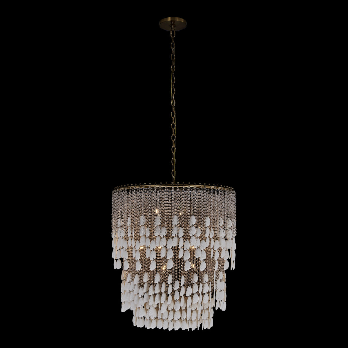 Allegri - 047355-038-FR001 - 18 Light Chandelier - Farfalle - Brushed Champagne Gold