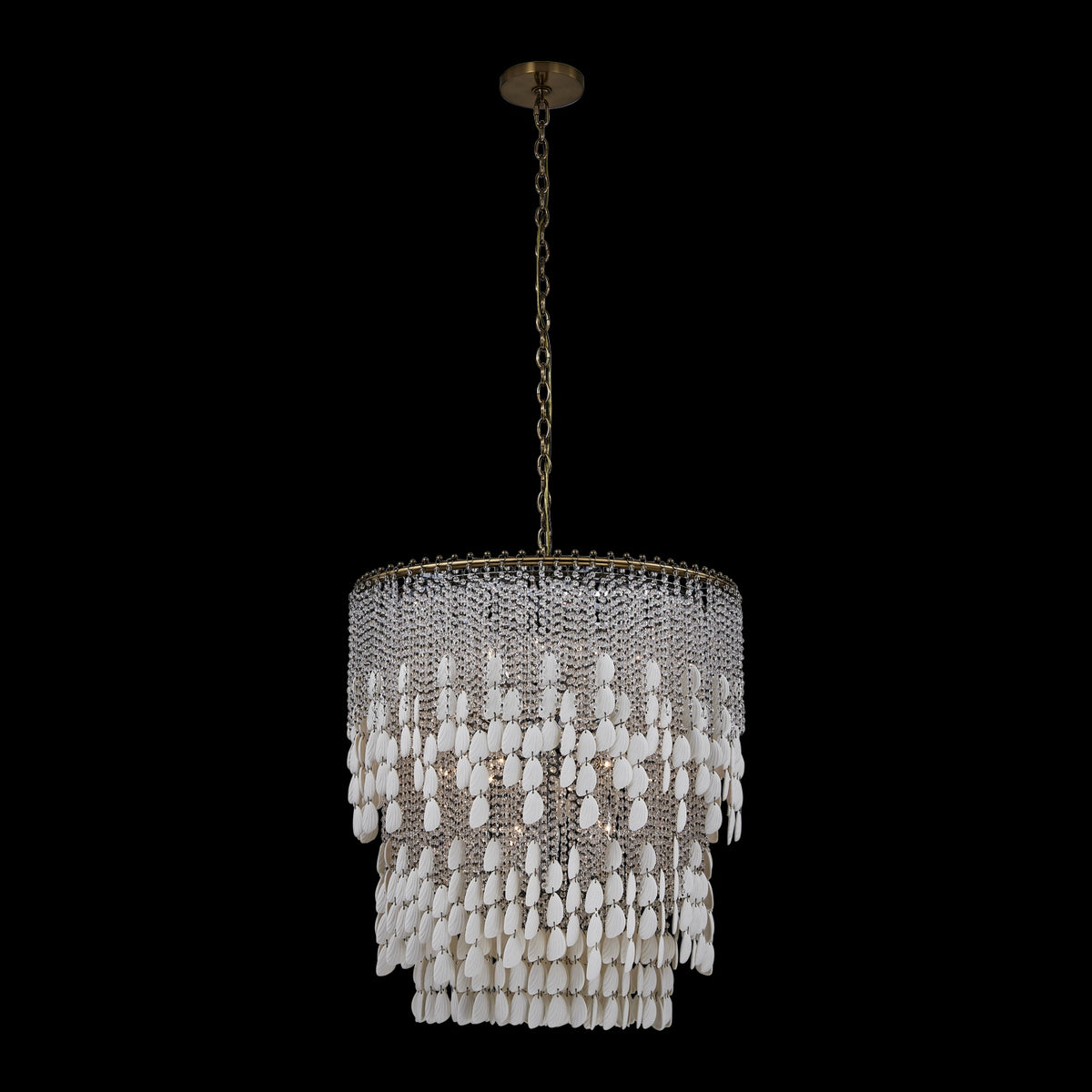 Allegri - 047355-038-FR001 - 18 Light Chandelier - Farfalle - Brushed Champagne Gold