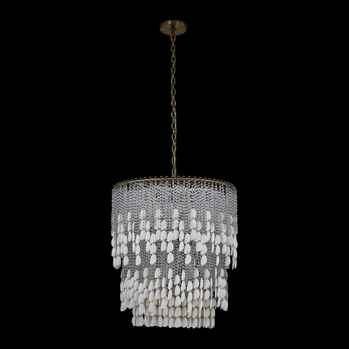 Allegri - 047355-038-FR001 - 18 Light Chandelier - Farfalle - Brushed Champagne Gold