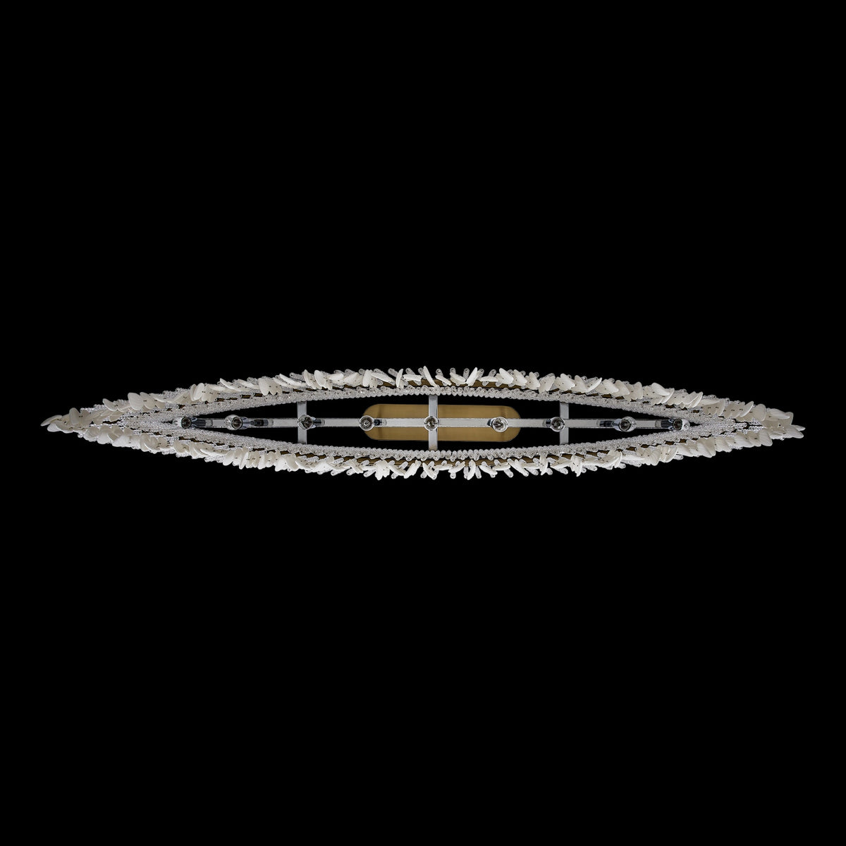 Allegri - 047361-038-FR001 - Nine Light Linear Pendant - Farfalle - Brushed Champagne Gold