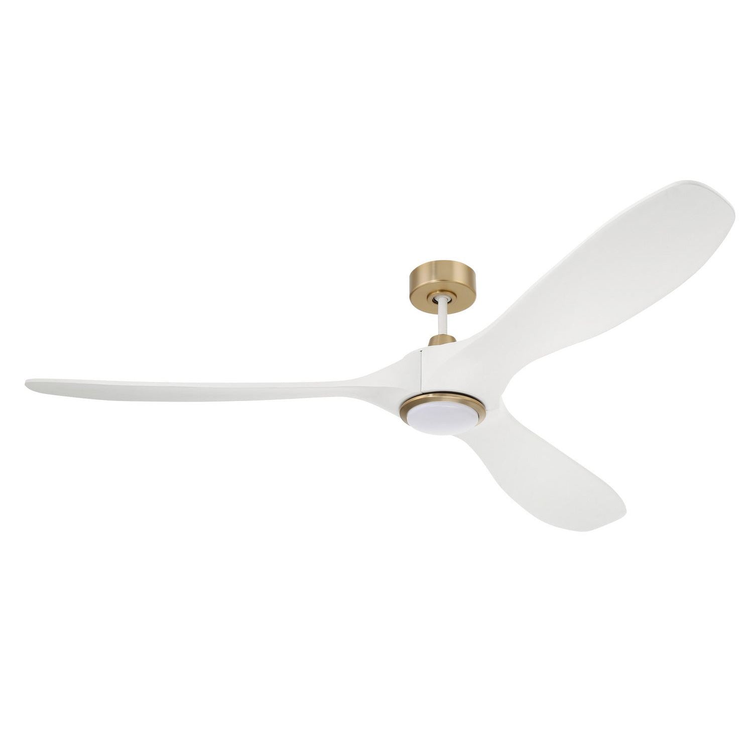 Craftmade - EVY72WSB3-NWF - 72" Ceiling Fan - Envy 72" Ceiling Fan no Wifi - White/Satin Brass