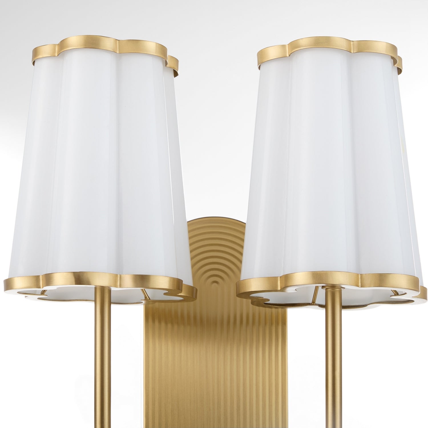 Quorum - 5229-2-80 - Two Light Wall Mount - Belinder - Aged Brass