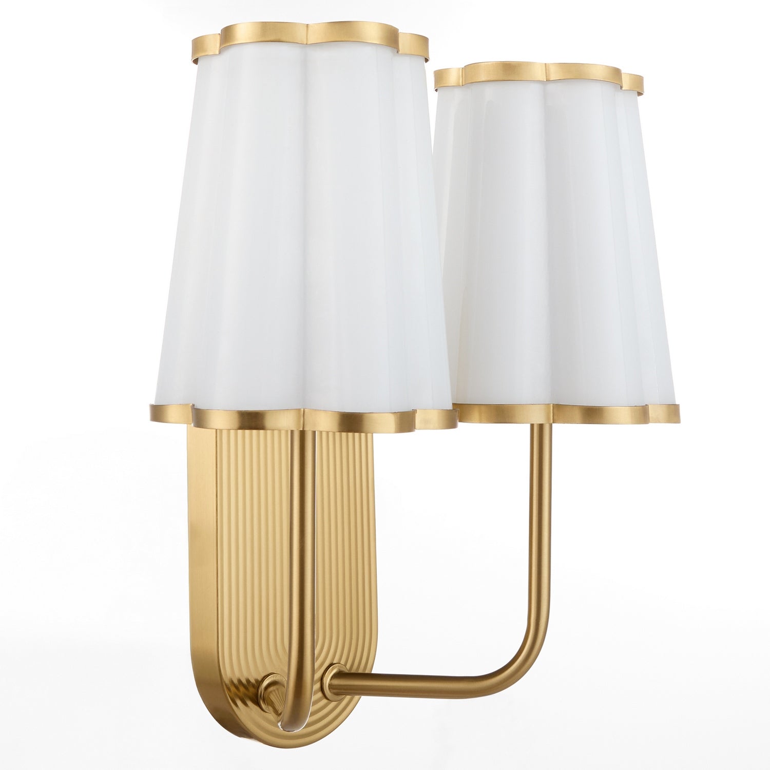 Quorum - 5229-2-80 - Two Light Wall Mount - Belinder - Aged Brass