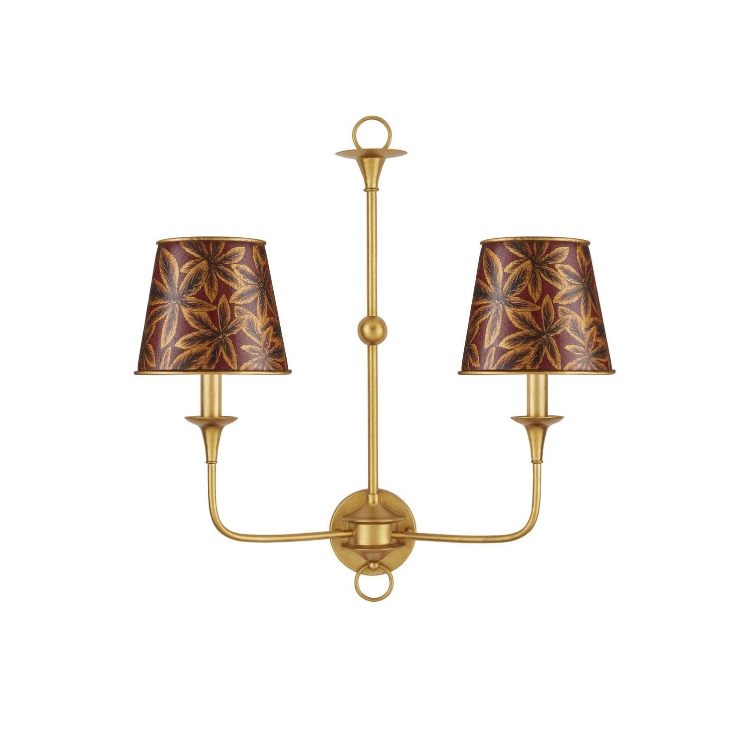 Currey and Company - 0900-0070 - Chandelier Shade - Castagno - Gold/Red