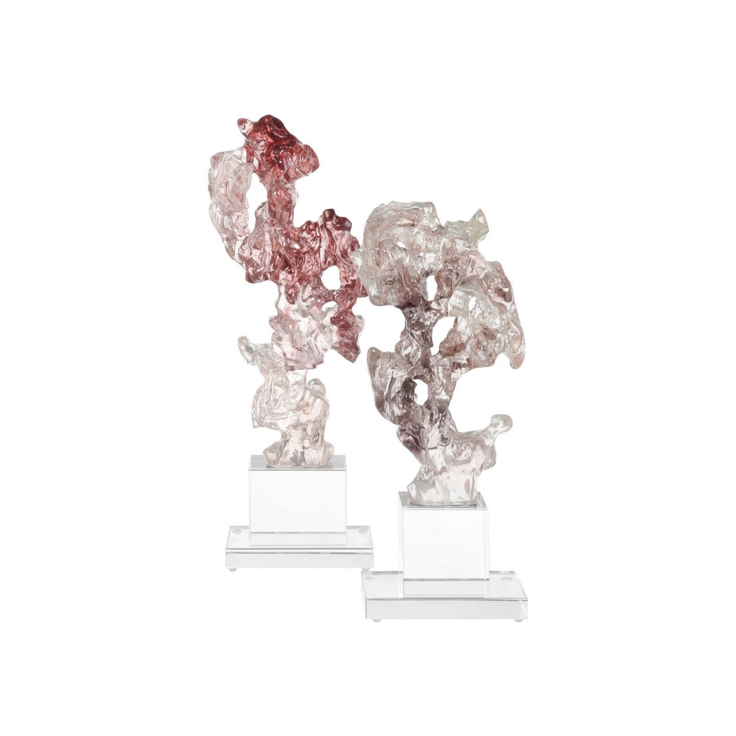 Currey and Company - 1200-0975 - Sculpture - Faux - Purple Pink/Clear