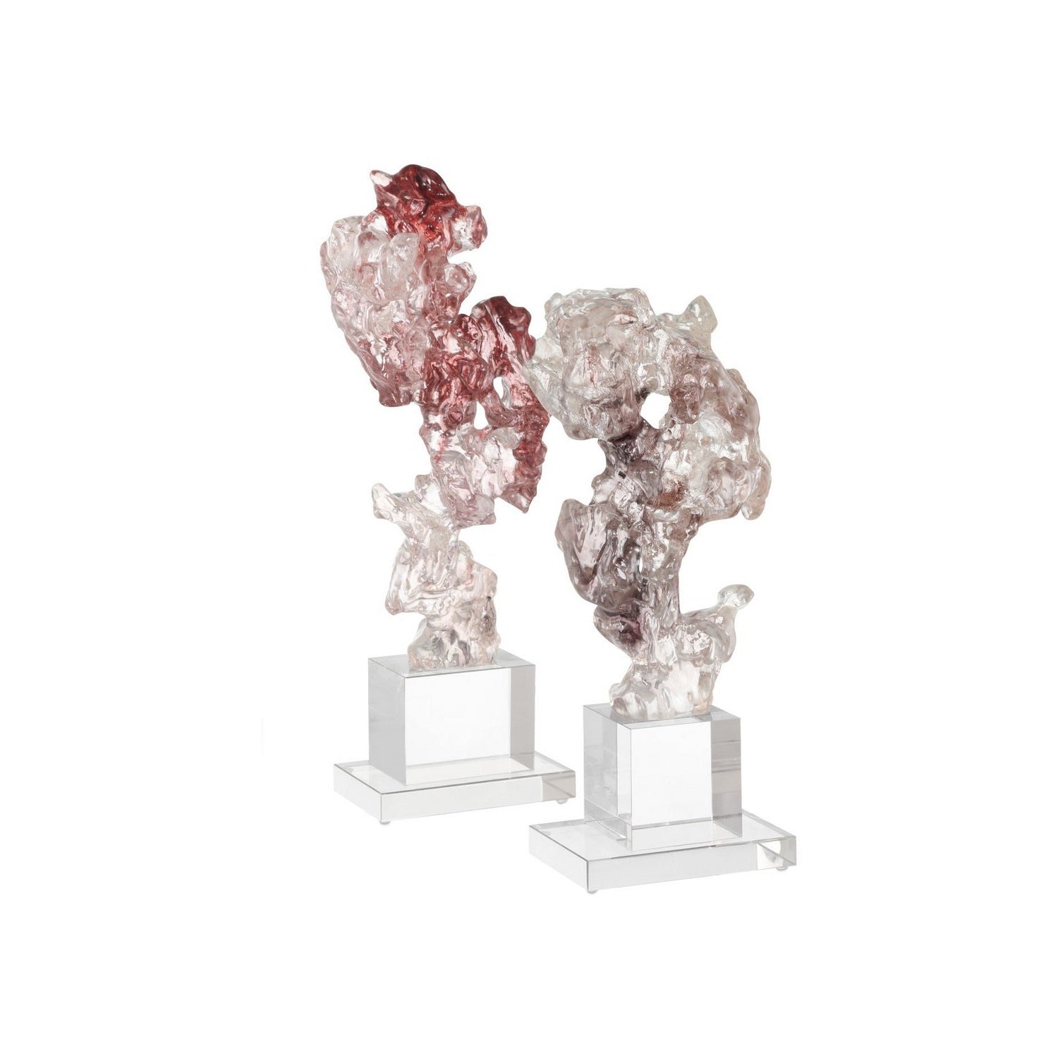 Currey and Company - 1200-0975 - Sculpture - Faux - Purple Pink/Clear