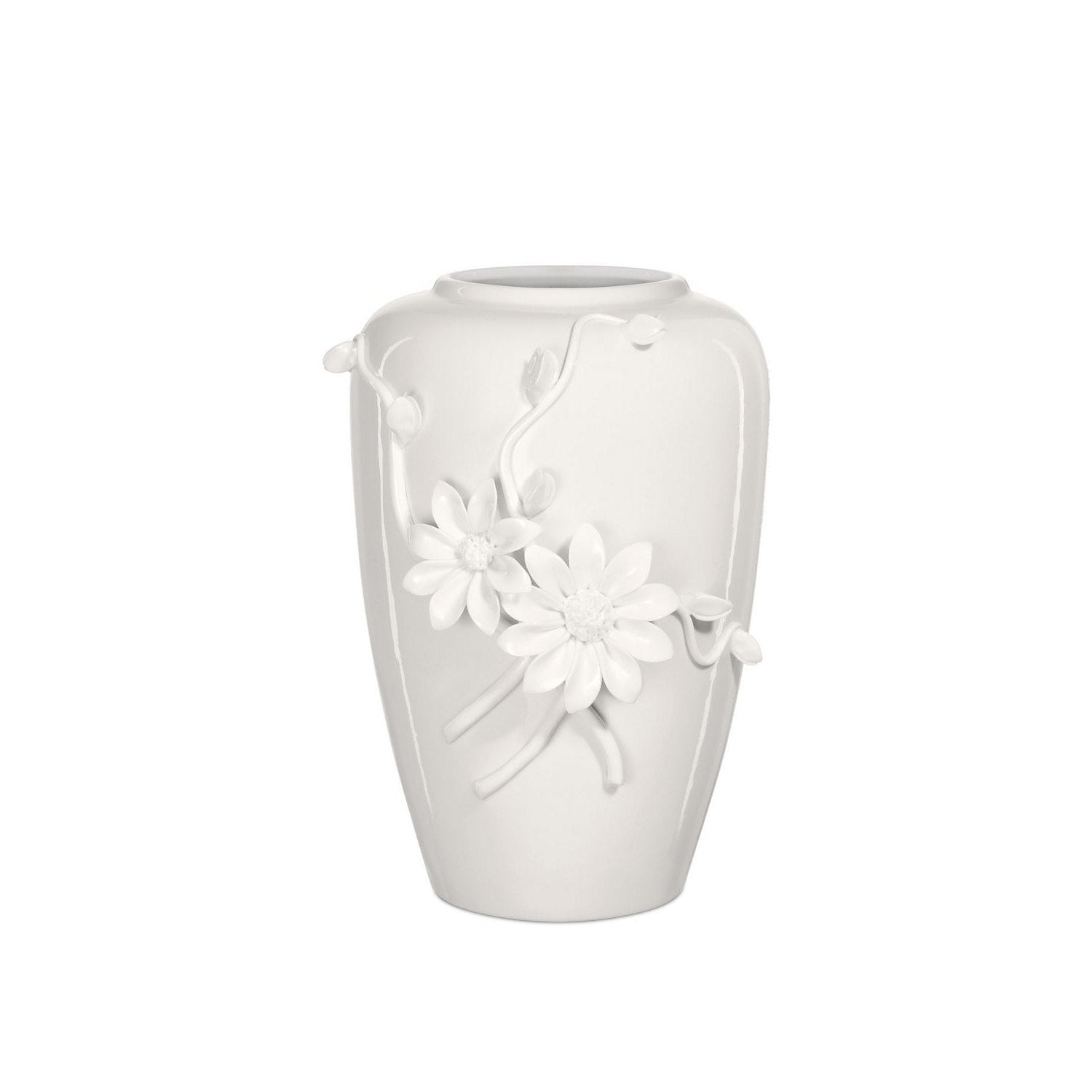 Currey and Company - 1200-0983 - Vase - Daisy Maria - White