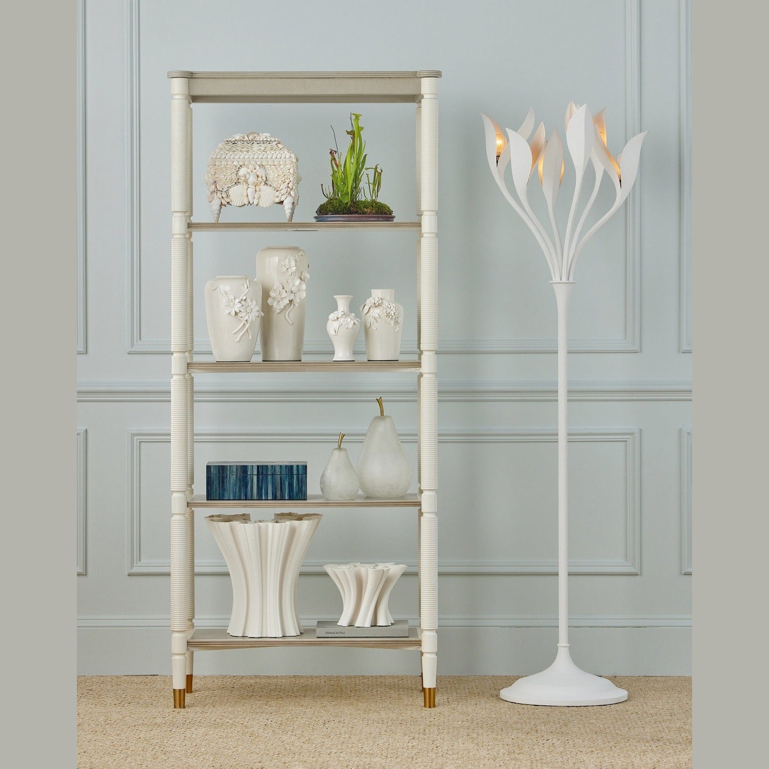 Currey and Company - 1200-0983 - Vase - Daisy Maria - White