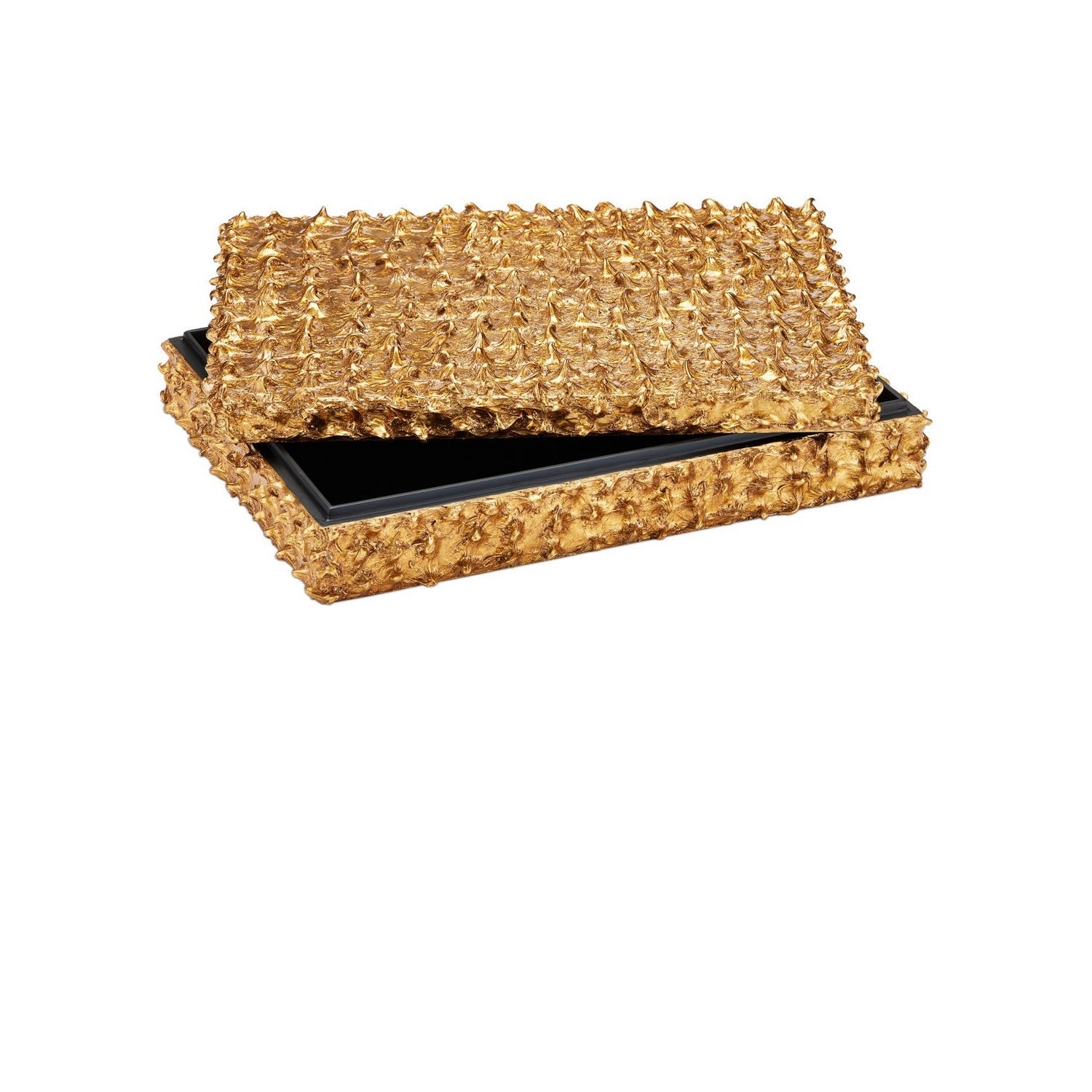 Currey and Company - 1200-1055 - Box - Hazlitt - Gold Leaf