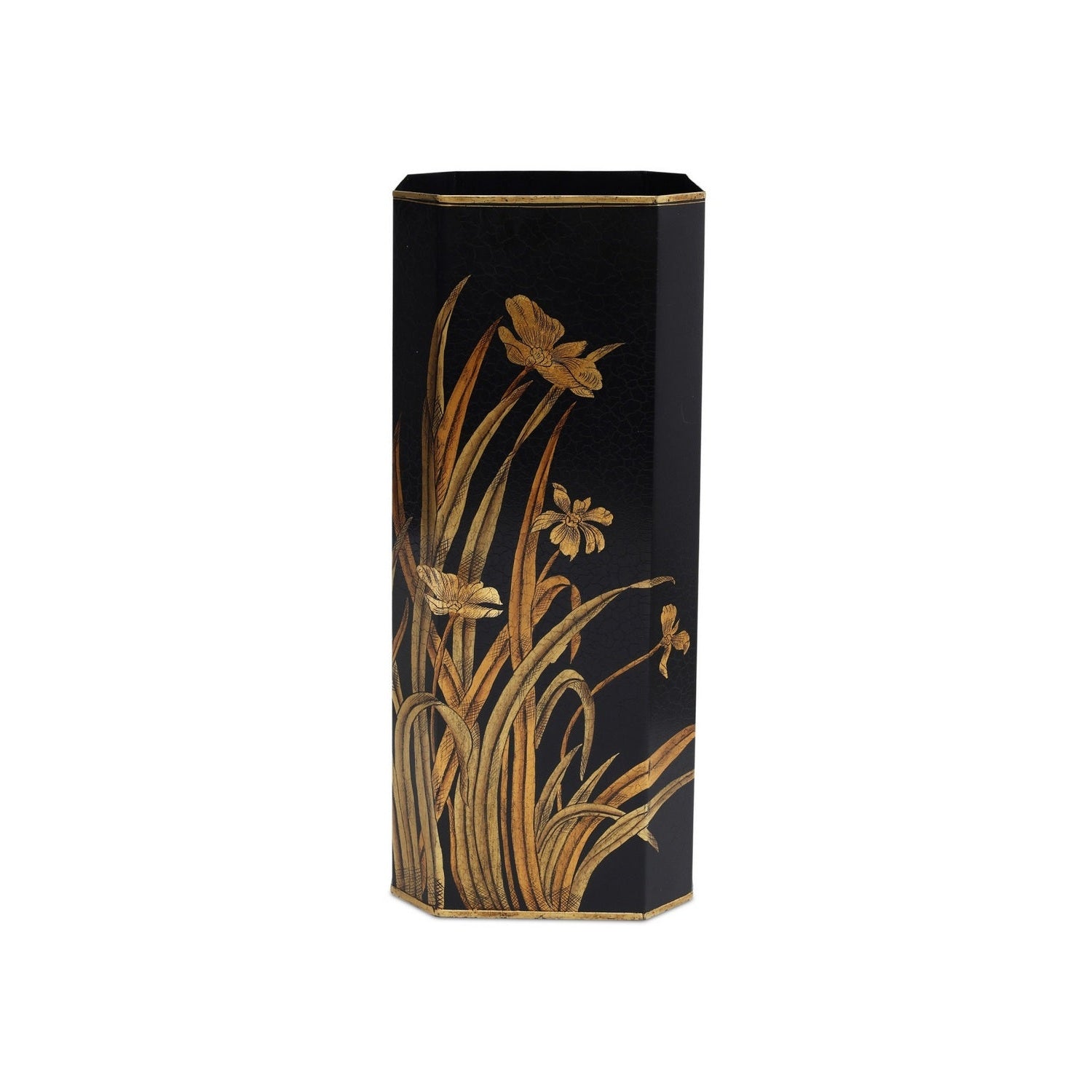 Currey and Company - 1200-1064 - Umbrella Stand - Glasshouse - Black/Gold