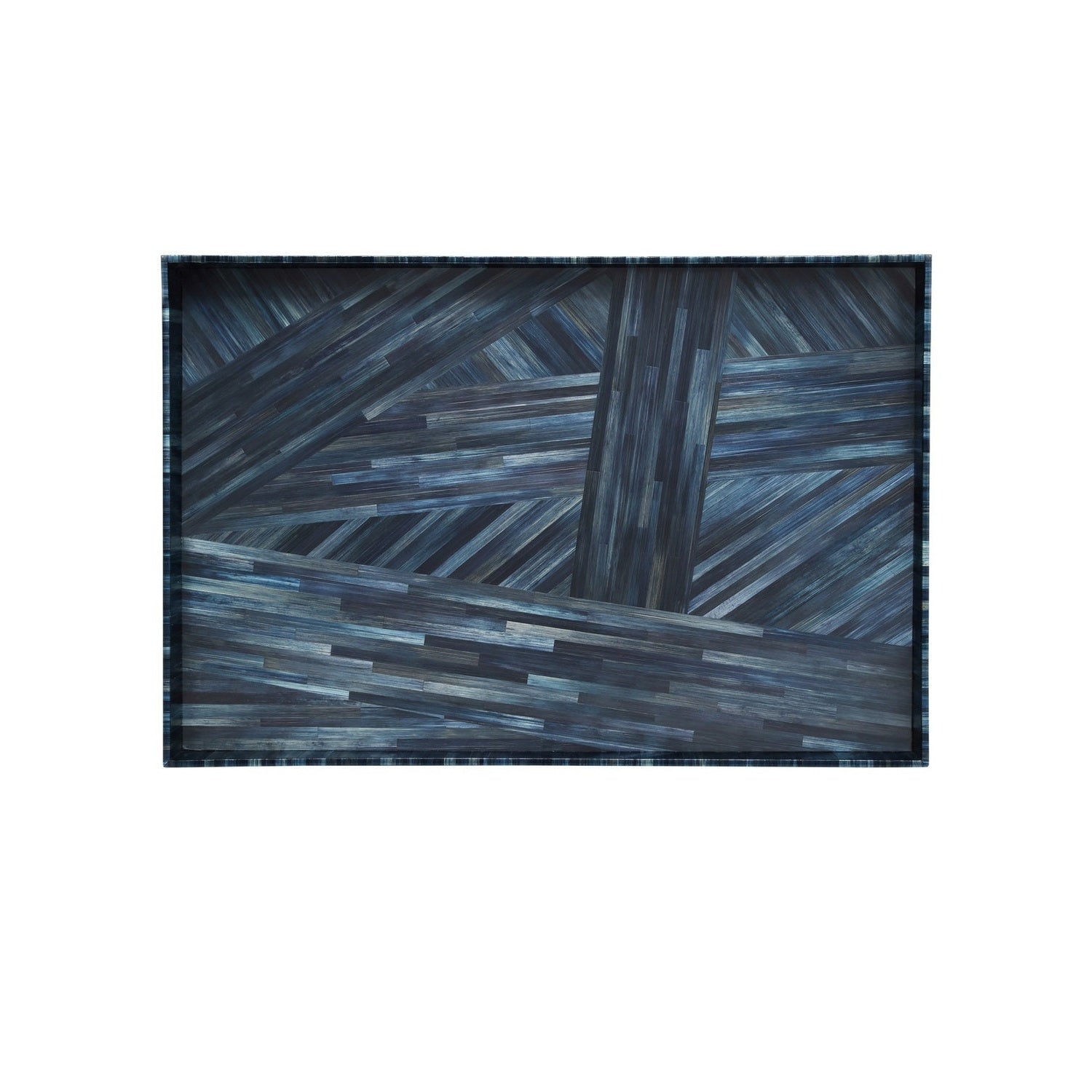 Currey and Company - 1200-1068 - Tray Set of 2 - Winter Harvest - Blue