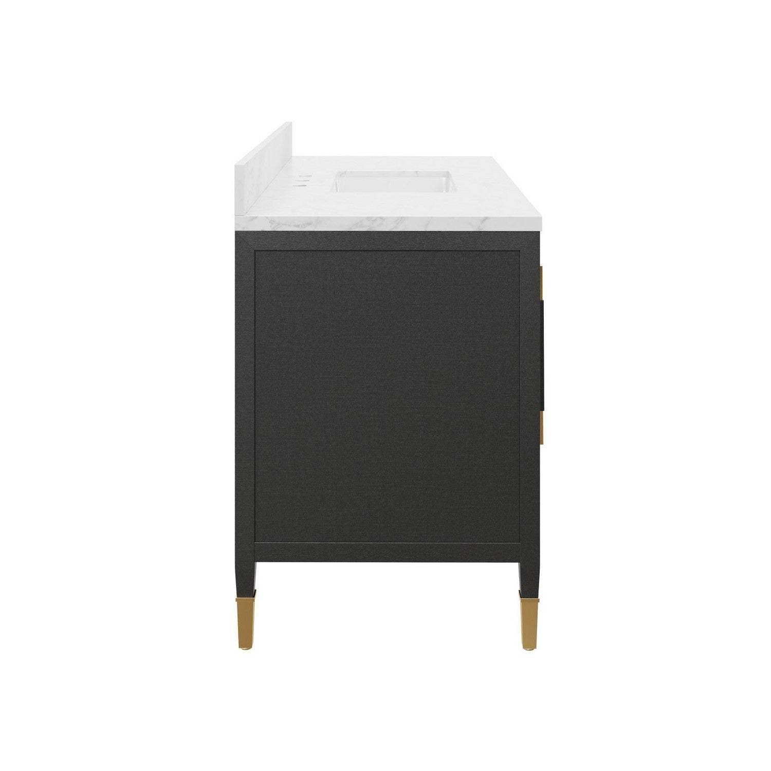 Currey and Company - 3800-0020 - Vanity with Rectangular Undermount Sink - Verona - Black/Natural/White/Champagne