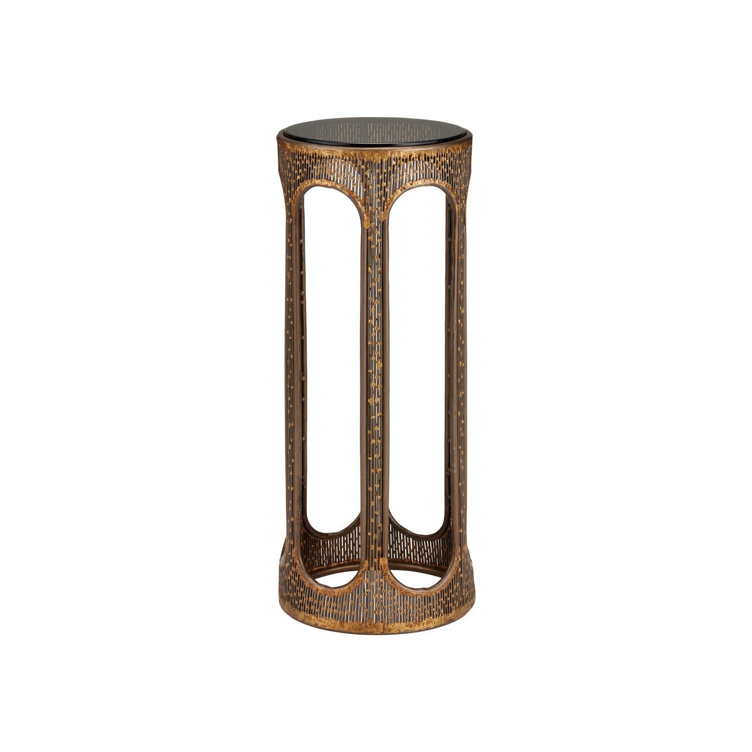 Currey and Company - 4000-0251 - Accent Table - Capella - Coffee Bronze/Smoke