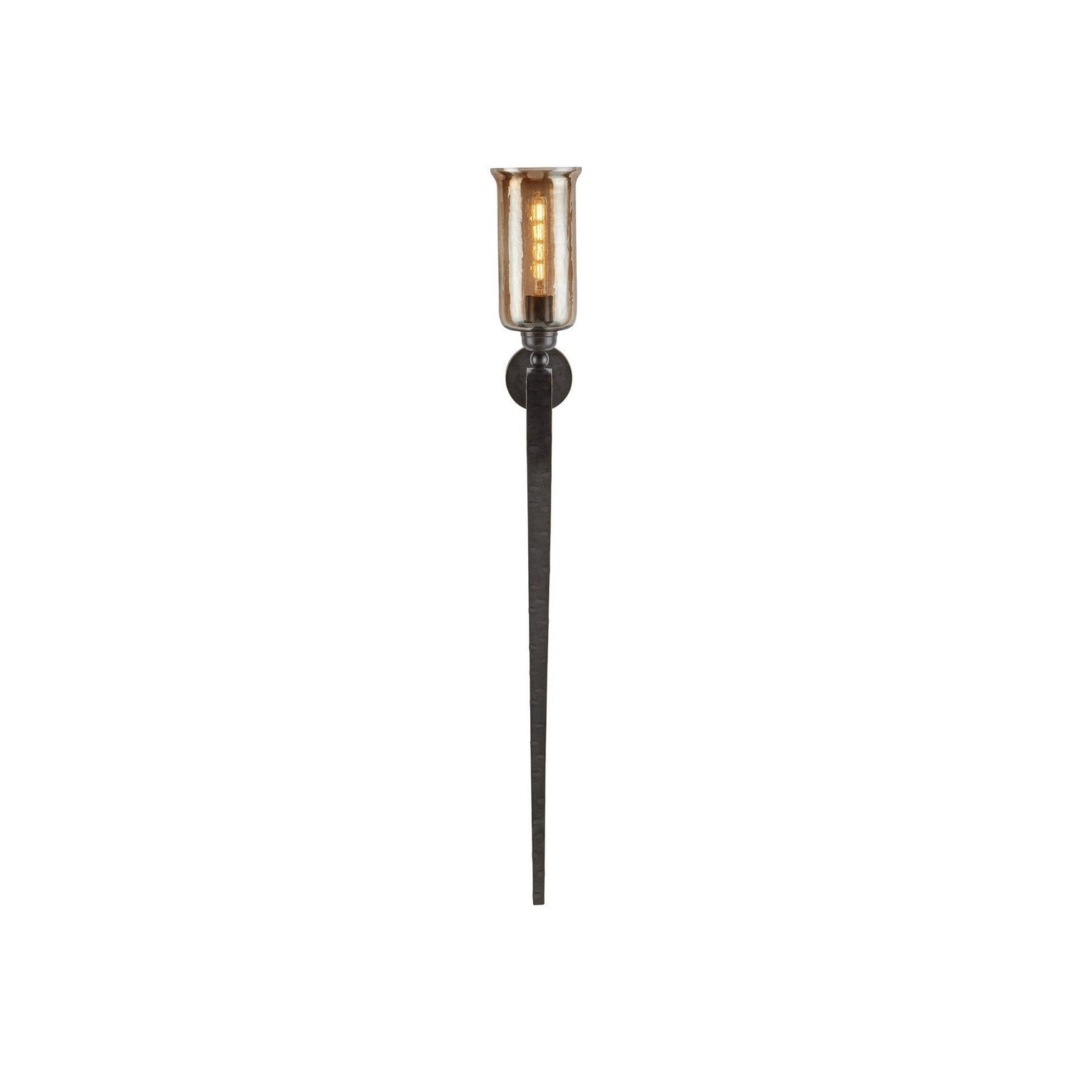 Currey and Company - 5000-0297 - One Light Wall Sconce - Wemyss - Gilded Oak/Smoke