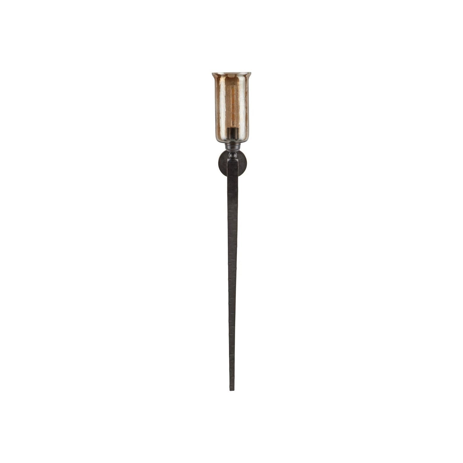 Currey and Company - 5000-0297 - One Light Wall Sconce - Wemyss - Gilded Oak/Smoke