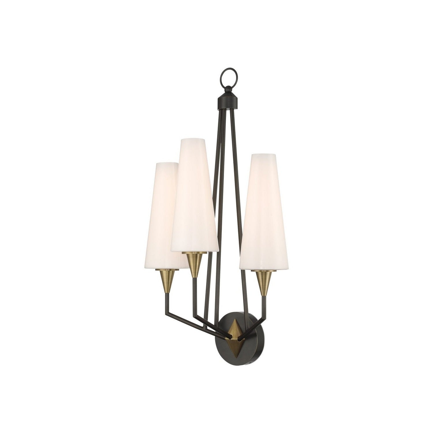 Currey and Company - 5000-0303 - LED Wall Sconce - Hennin - Polished Antique Brass/Oil Rubbed Bronze