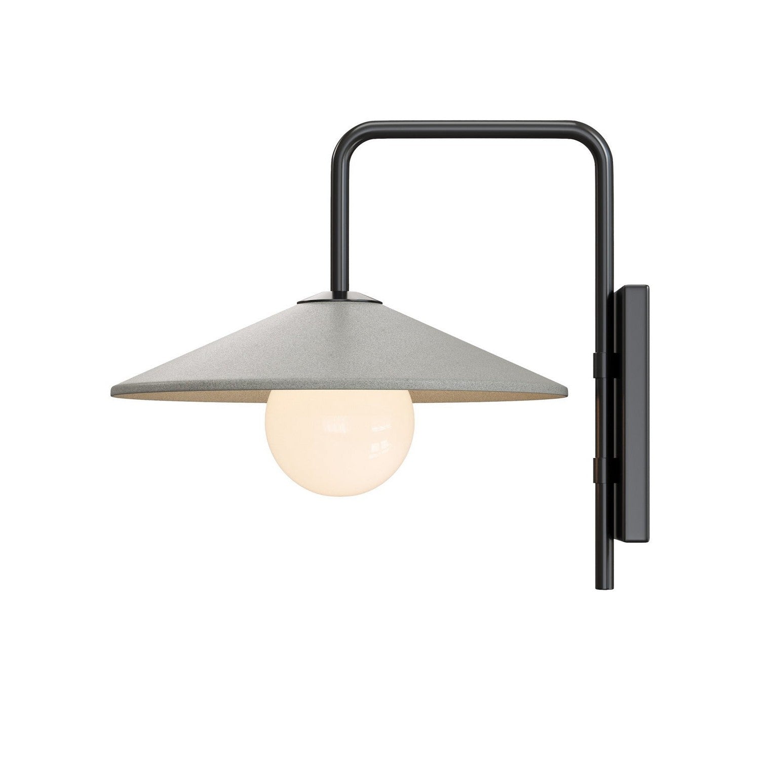Currey and Company - 5500-0058 - One Light Wall Sconce - Bothy - Natural/Black/Frosted White