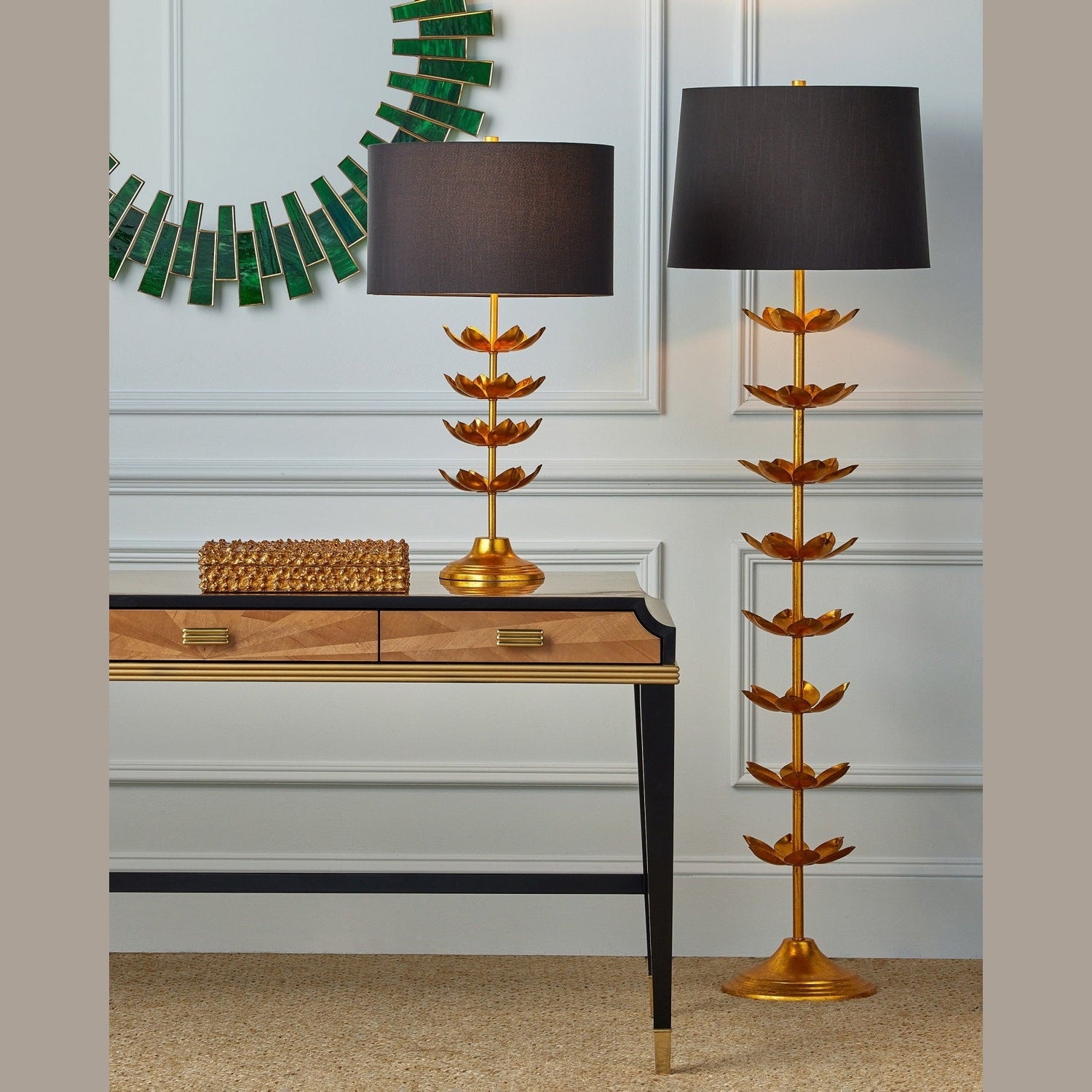 Currey and Company - 6000-1056 - One Light Table Lamp - Awakening - Gold Leaf