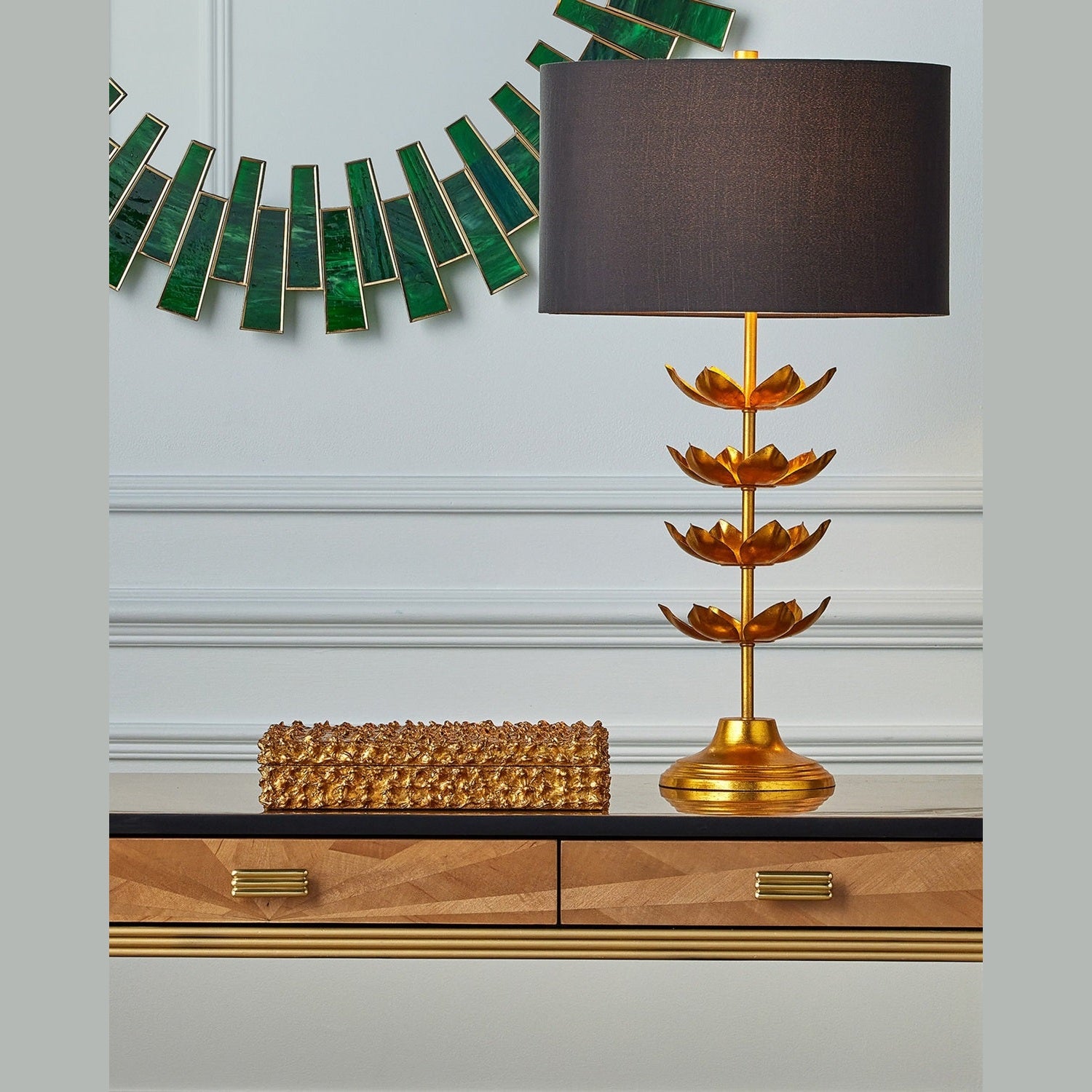 Currey and Company - 6000-1056 - One Light Table Lamp - Awakening - Gold Leaf