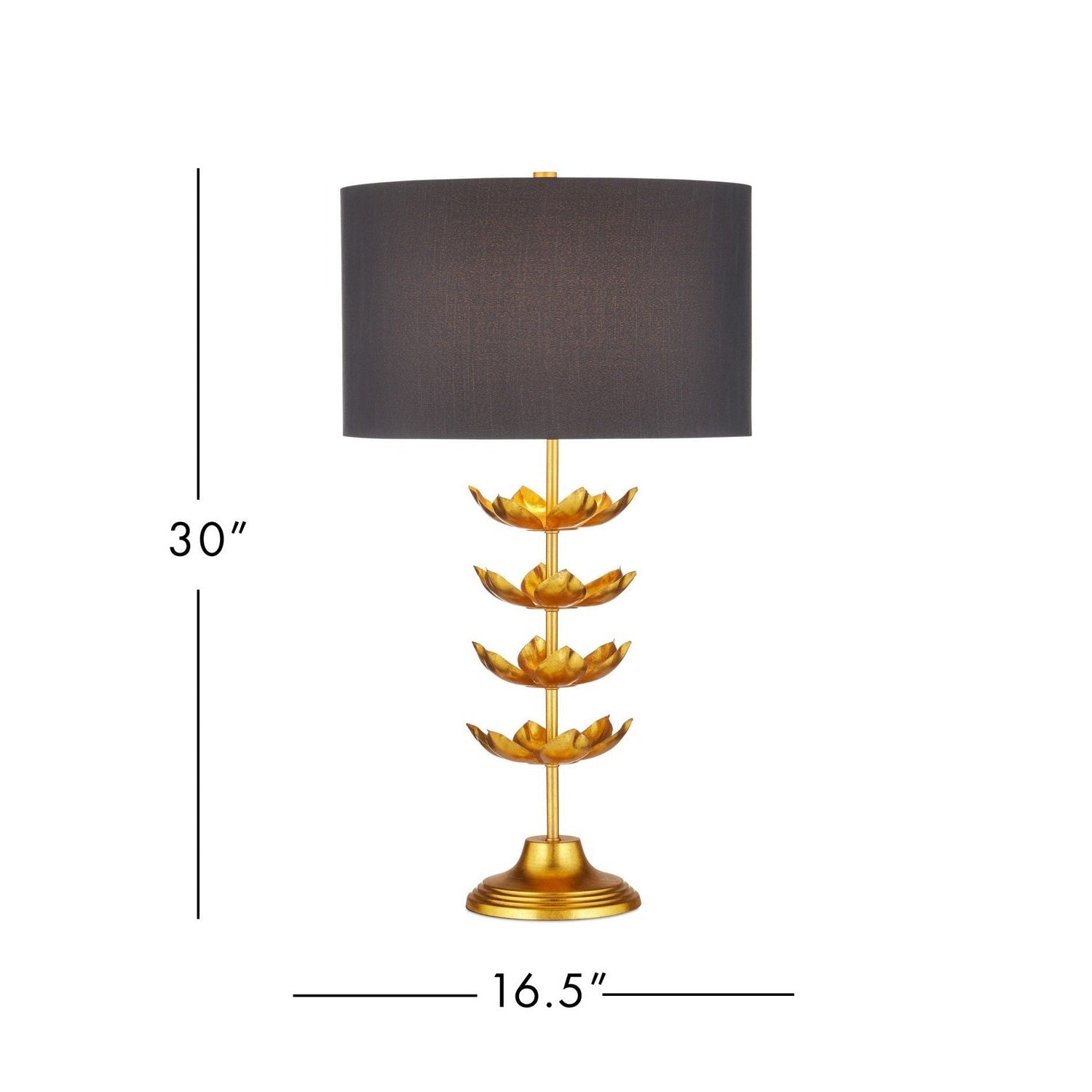 Currey and Company - 6000-1056 - One Light Table Lamp - Awakening - Gold Leaf