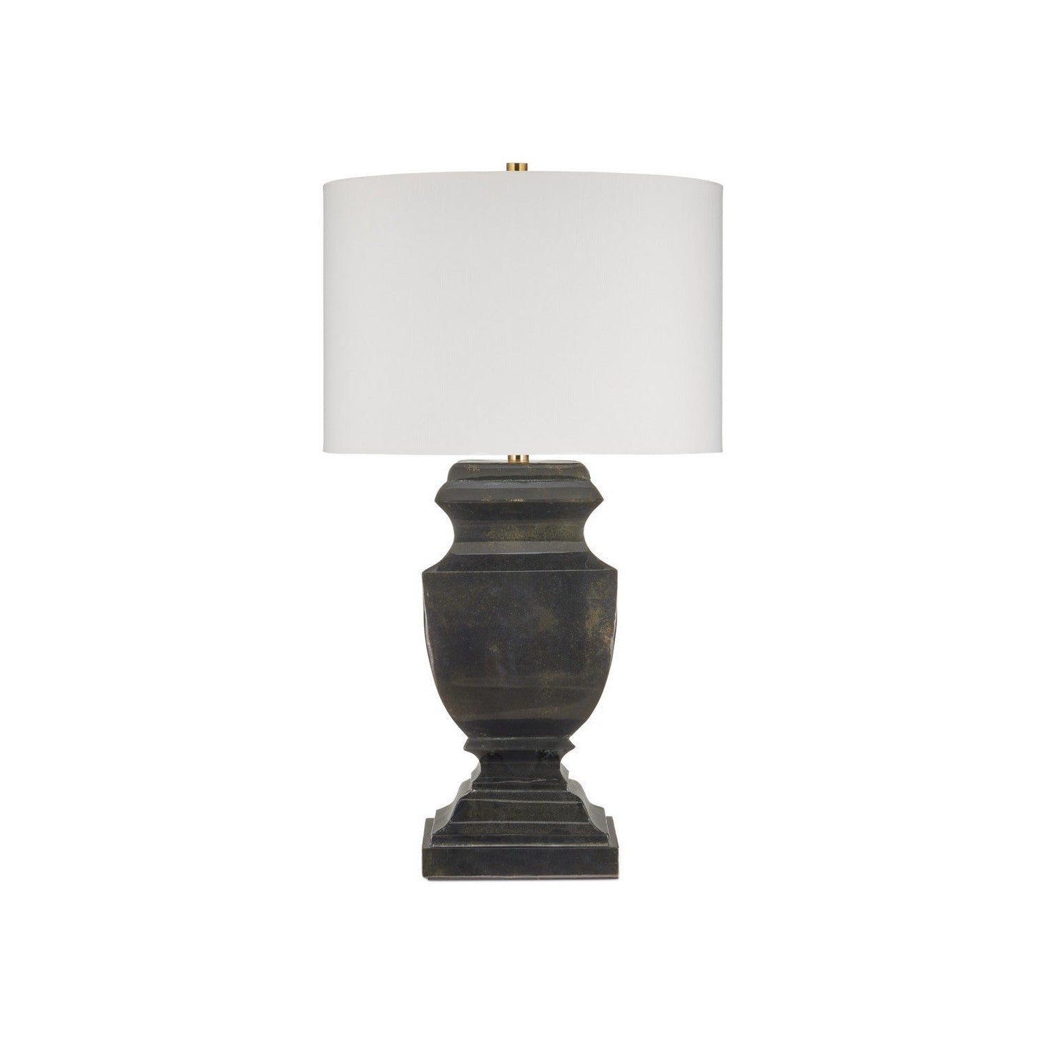 Currey and Company - 6000-1061 - One Light Table Lamp - Balustrade - Distressed Light Black