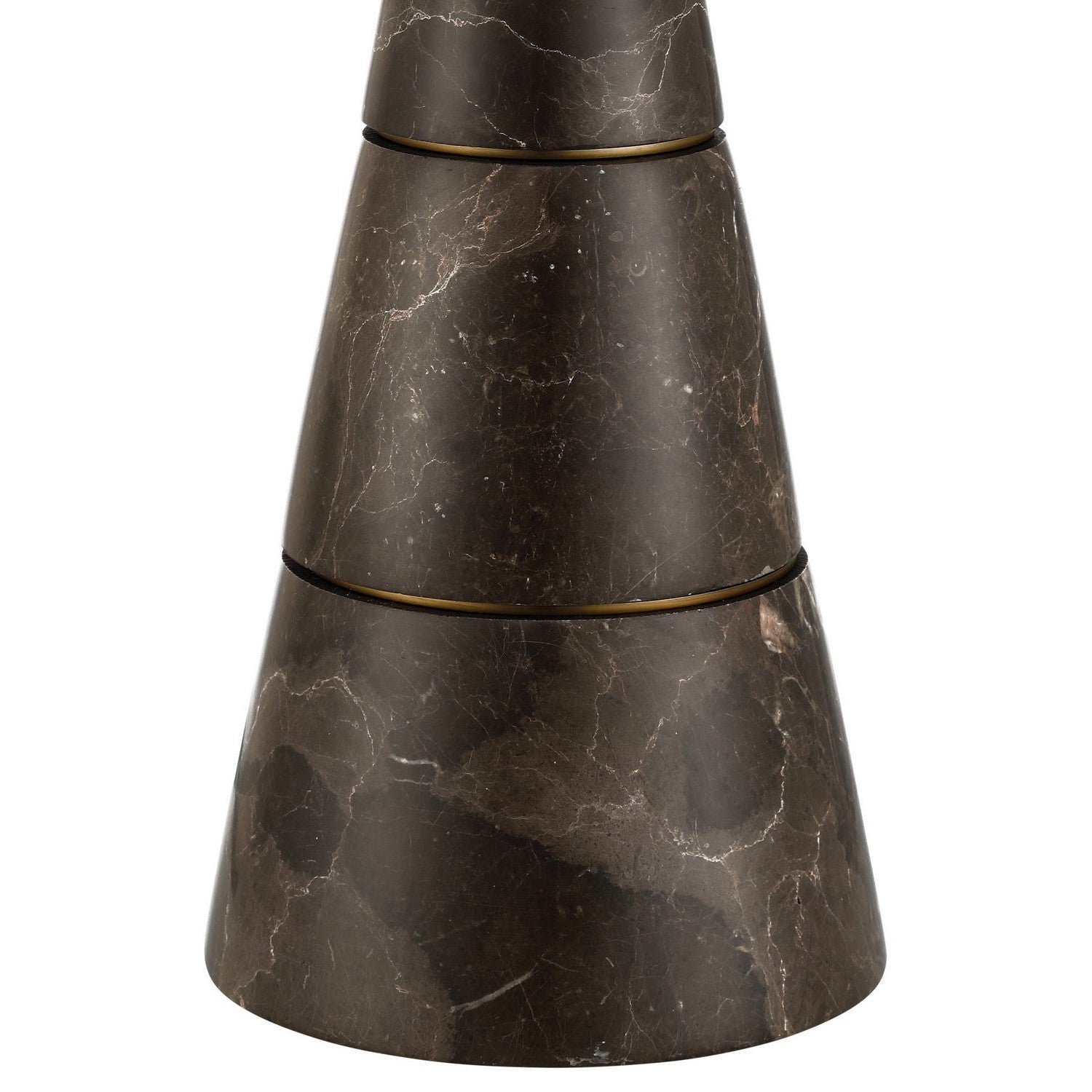 Currey and Company - 6000-1065 - Two Light Desk Lamp - Edith - Coffee Brown/Antique Brass