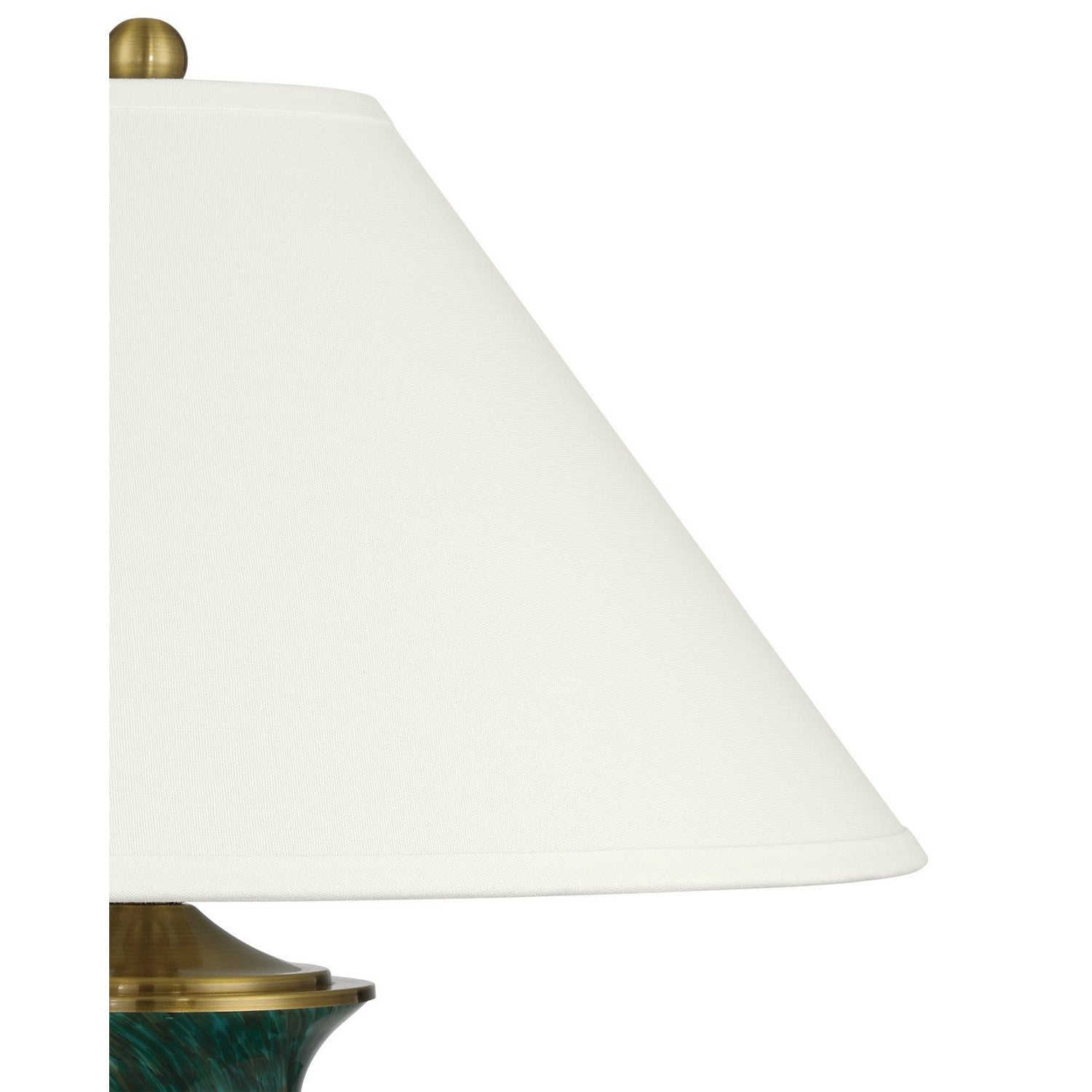 Currey and Company - 6000-1070 - One Light Table Lamp - Claude - Green/Antique Brass