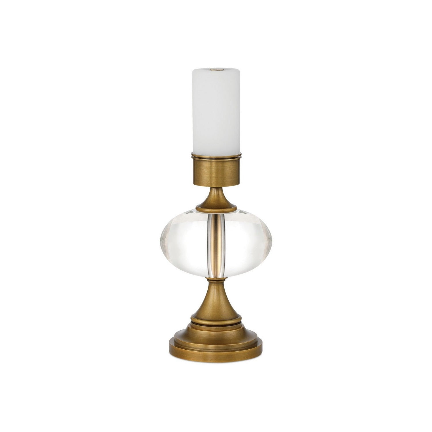 Currey and Company - 6700-0018 - LED Table Lamp - Sashay - Clear/Polished Antique Brass