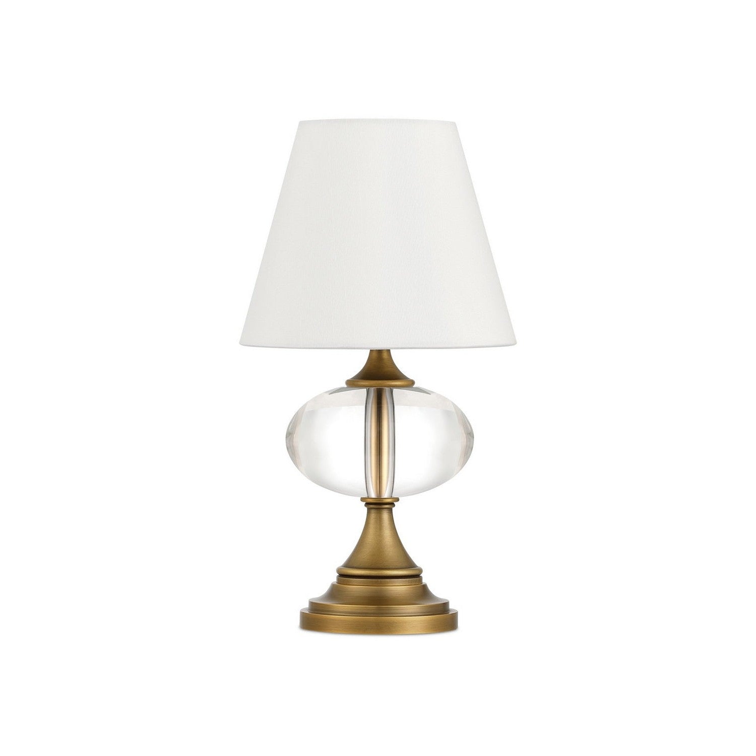 Currey and Company - 6700-0018 - LED Table Lamp - Sashay - Clear/Polished Antique Brass