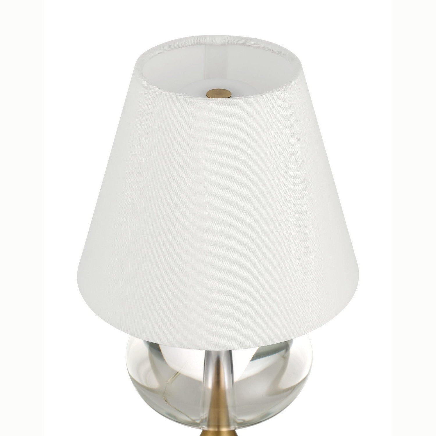 Currey and Company - 6700-0018 - LED Table Lamp - Sashay - Clear/Polished Antique Brass