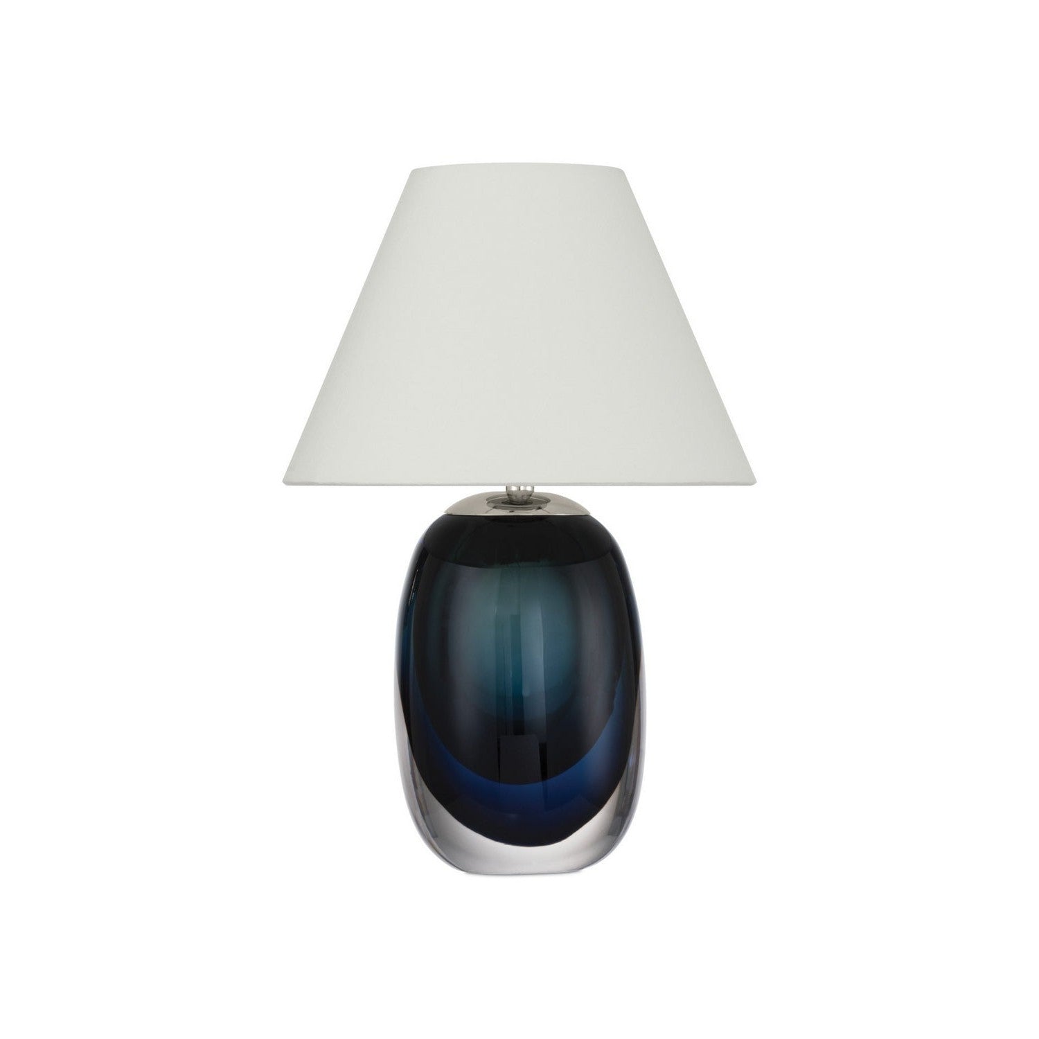 Currey and Company - 6700-0019 - LED Table Lamp - Danza - Blue/Clear/Polished NIckel