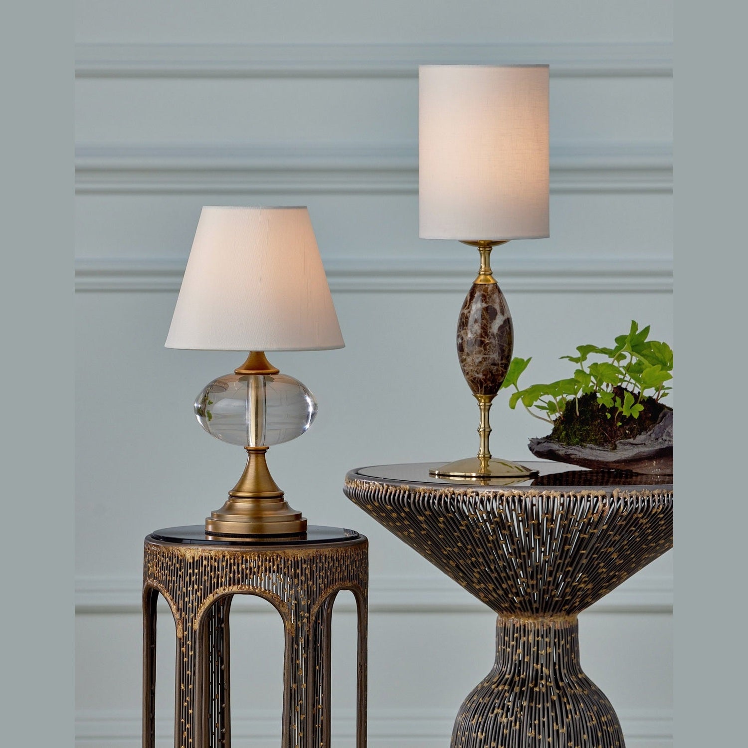 Currey and Company - 6700-0020 - LED Table Lamp - Marche - Brown/Brass