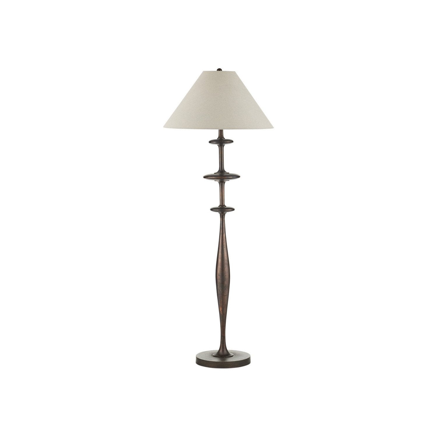 Currey and Company - 8000-0178 - One Light Floor Lamp - Aqueous - Dark Bronze