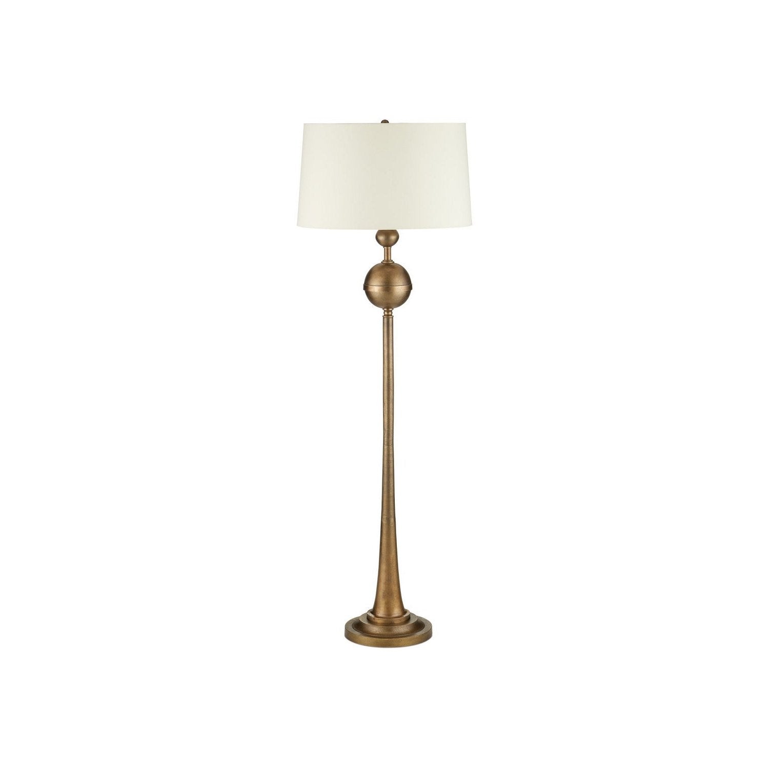 Currey and Company - 8000-0179 - One Light Floor Lamp - Boullee - Antique Brass