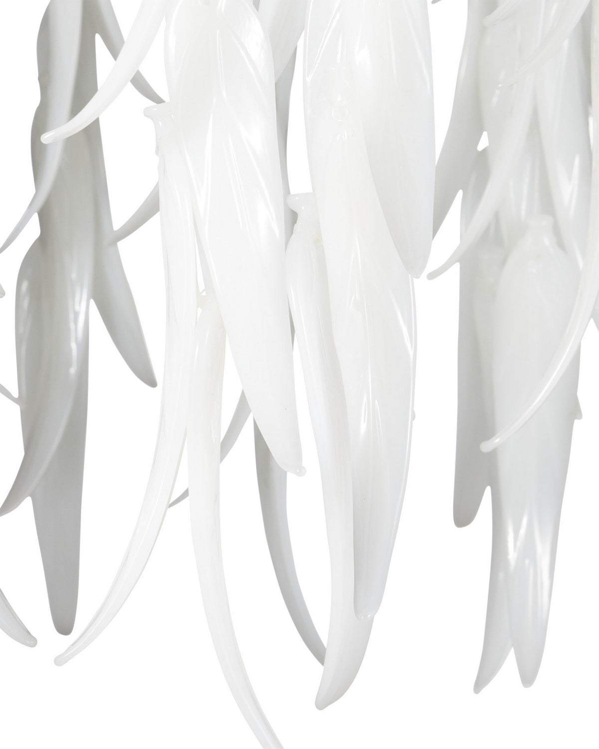 Currey and Company - 9000-1334 - One Light Pendant - Glen Arbor - White/Contemporary Silver Leaf/Contemporary Silver