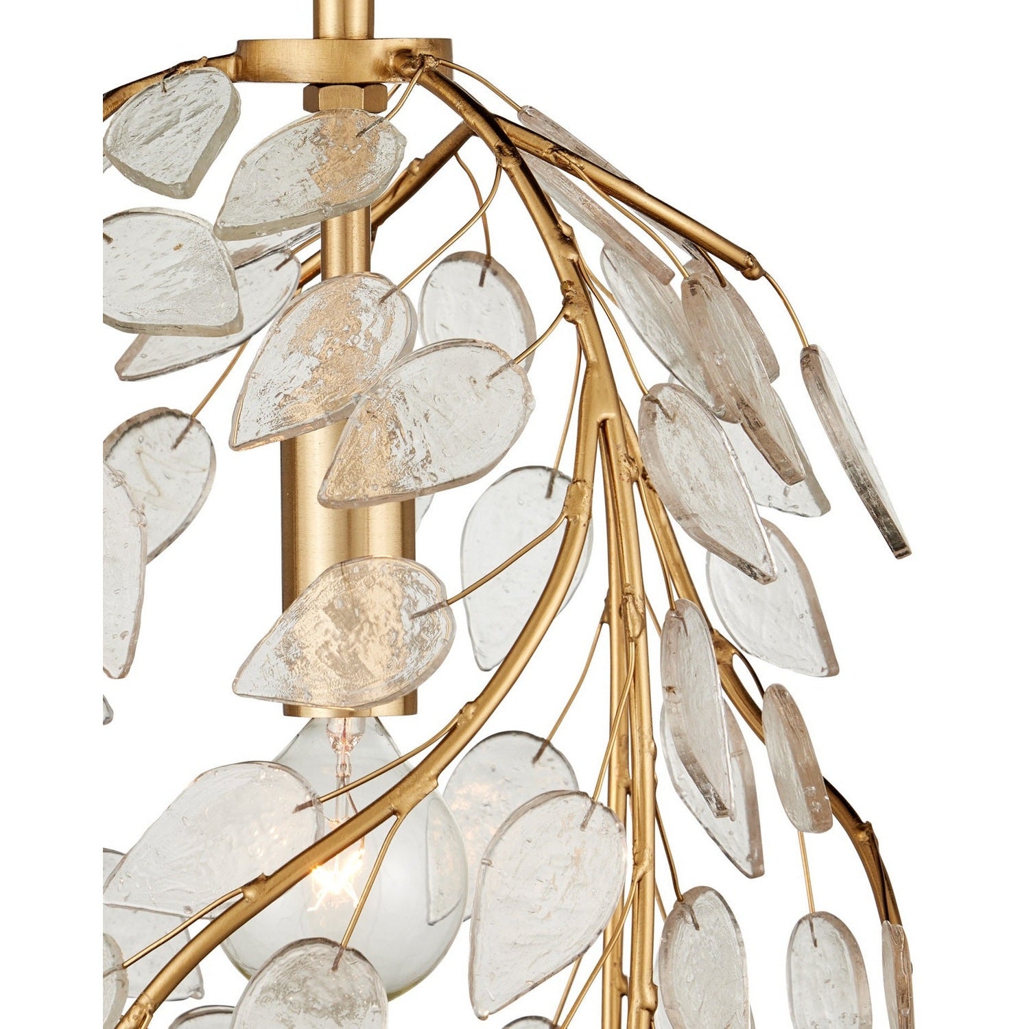 Currey and Company - 9000-1354 - One Light Pendant - Banyan - Antique Brass/Clear