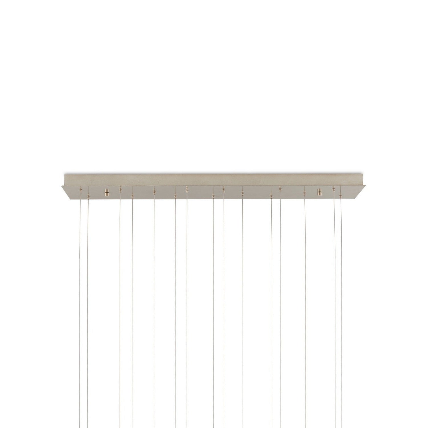 Currey and Company - 9000-1383 - 15 Light Pendant - Cannula - Vintage Brass/White/Silver