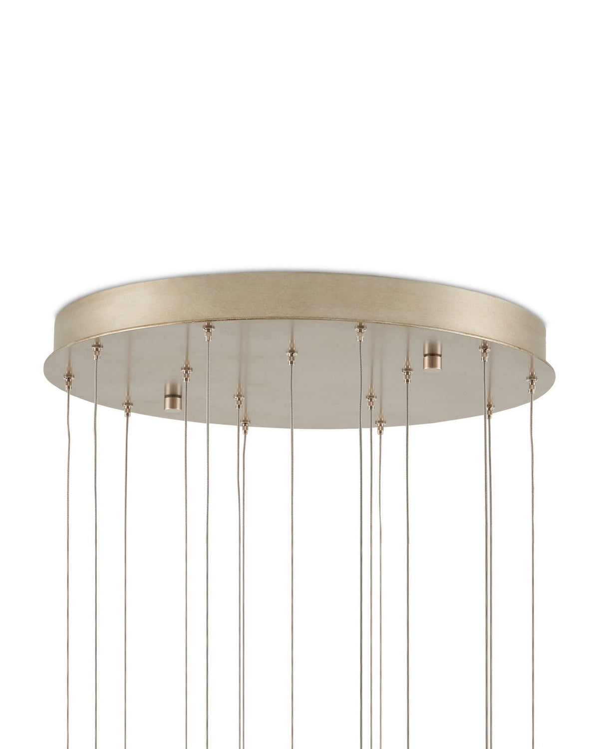 Currey and Company - 9000-1390 - 15 Light Pendant - Banyan - Antique Brass/Clear/Silver