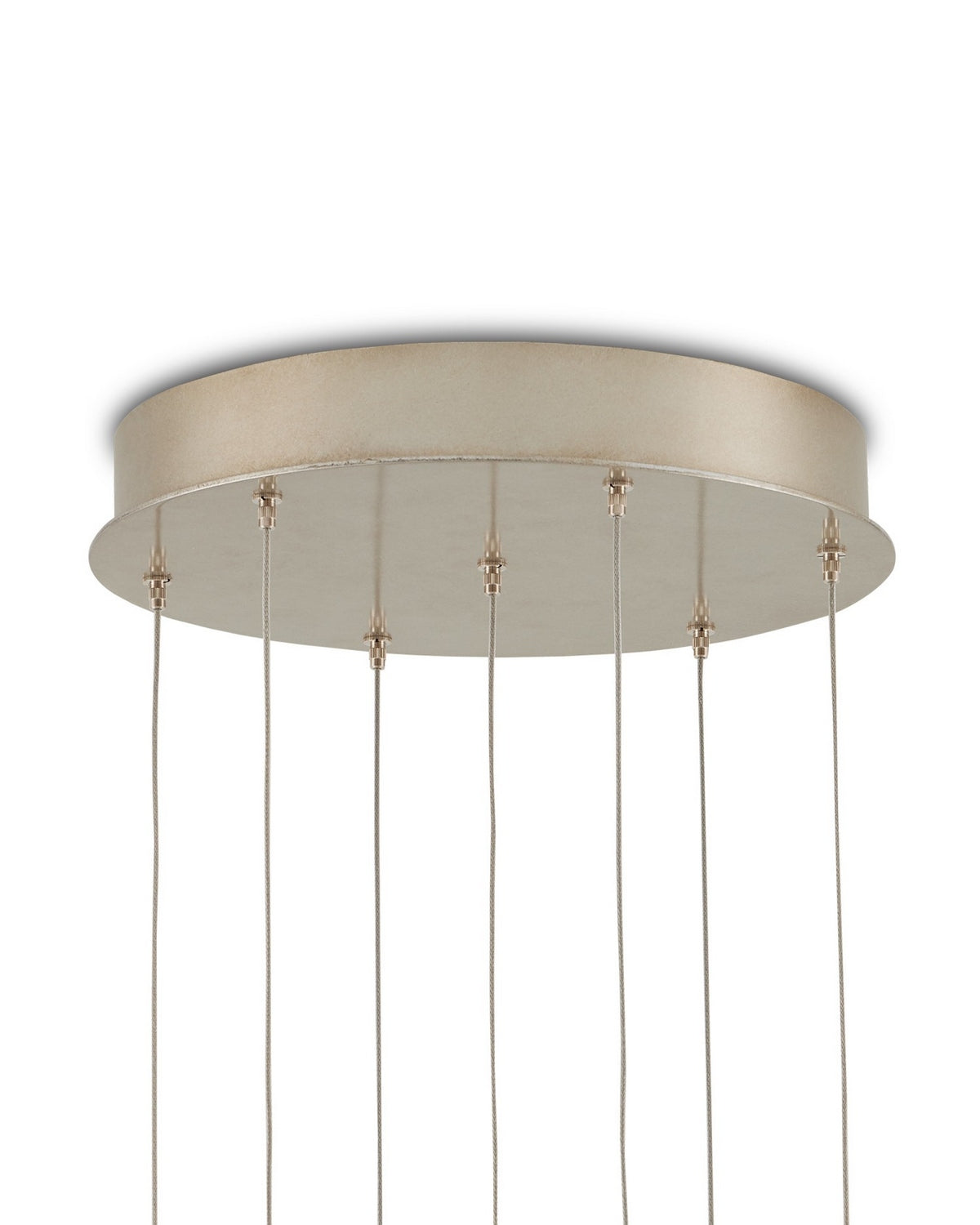 Currey and Company - 9000-1420 - Seven Light Pendant - Polpo - Blue/Green/White/Silver