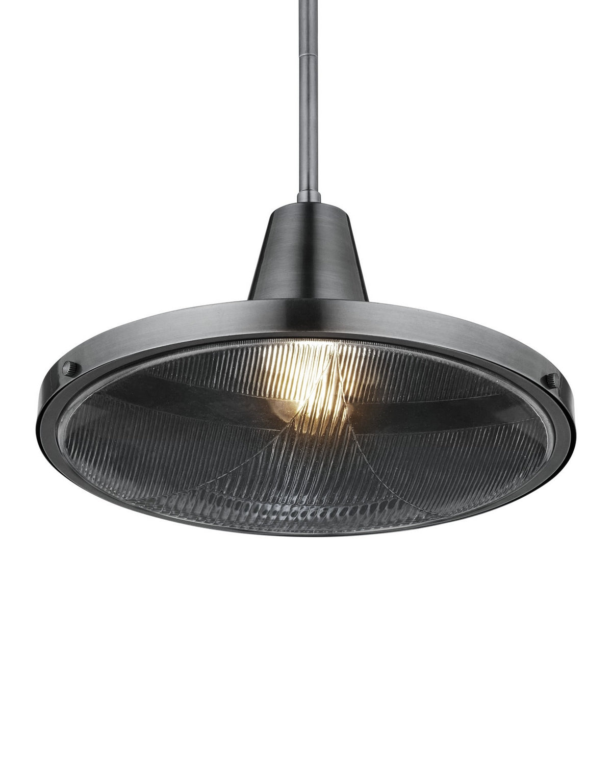 Currey and Company - 9500-0027 - One Light Pendant - Mariner - Antique Silver/Clear