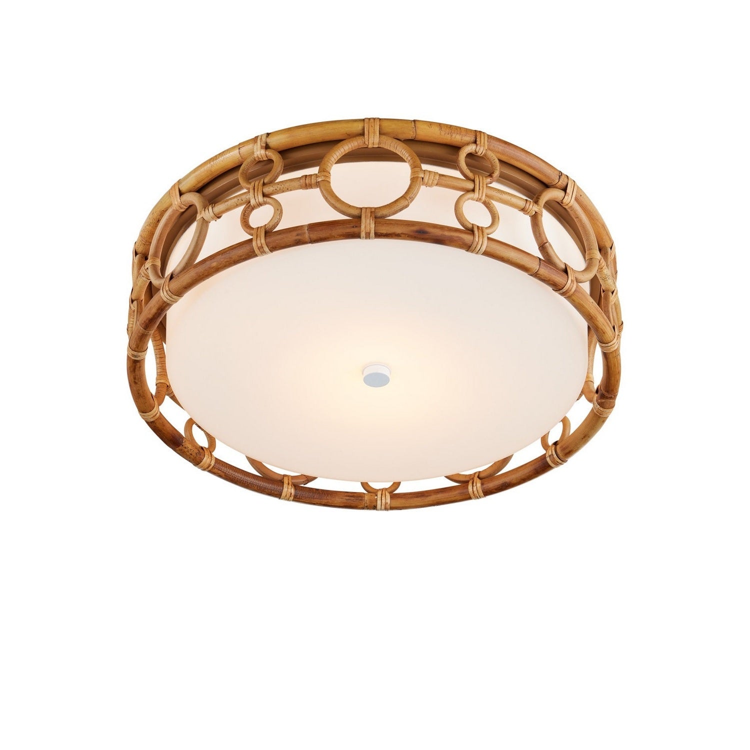 Currey and Company - 9999-0081 - LED Flush Mount - Tegal - Natural/Khaki/White