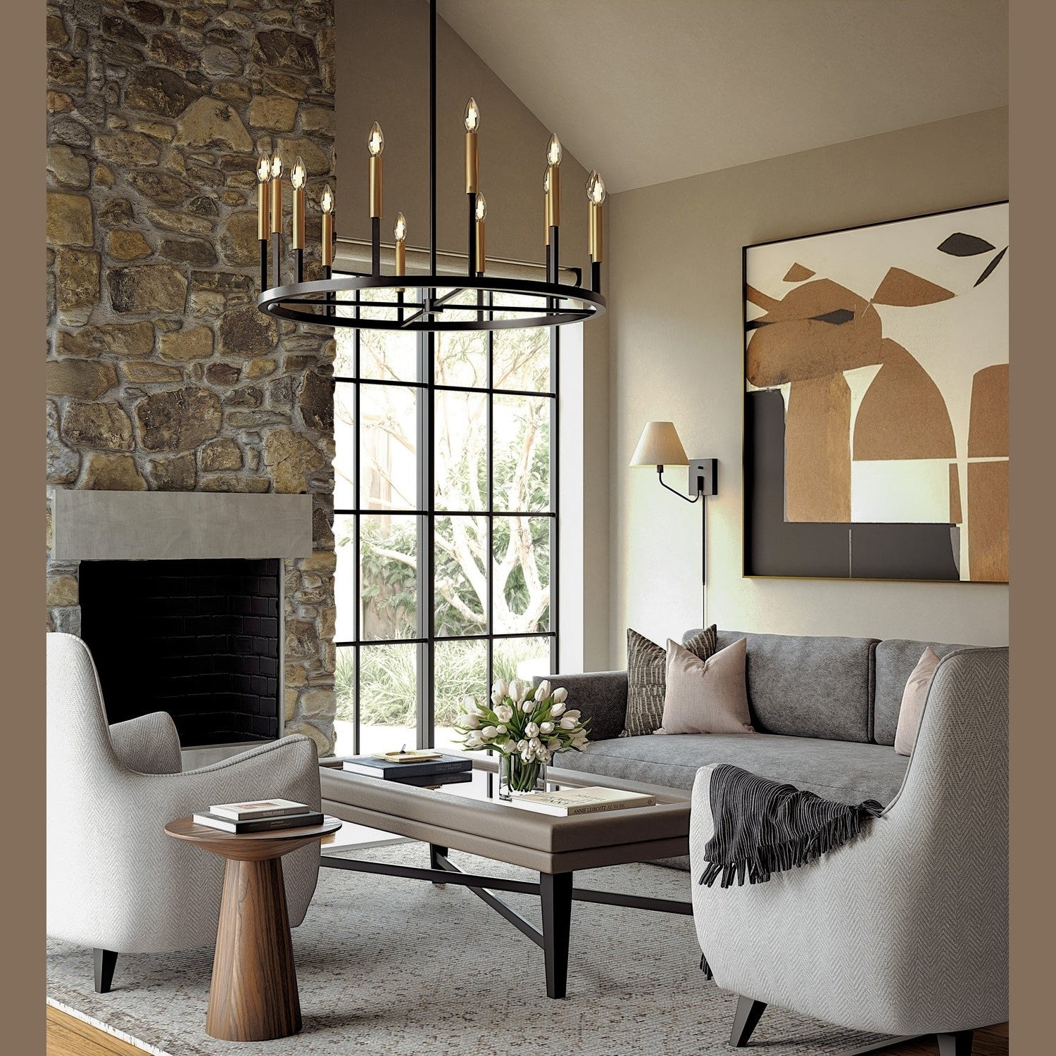 Capital Lighting - 458301ER - 12 Light Chandelier - Davis - Espresso and Brass