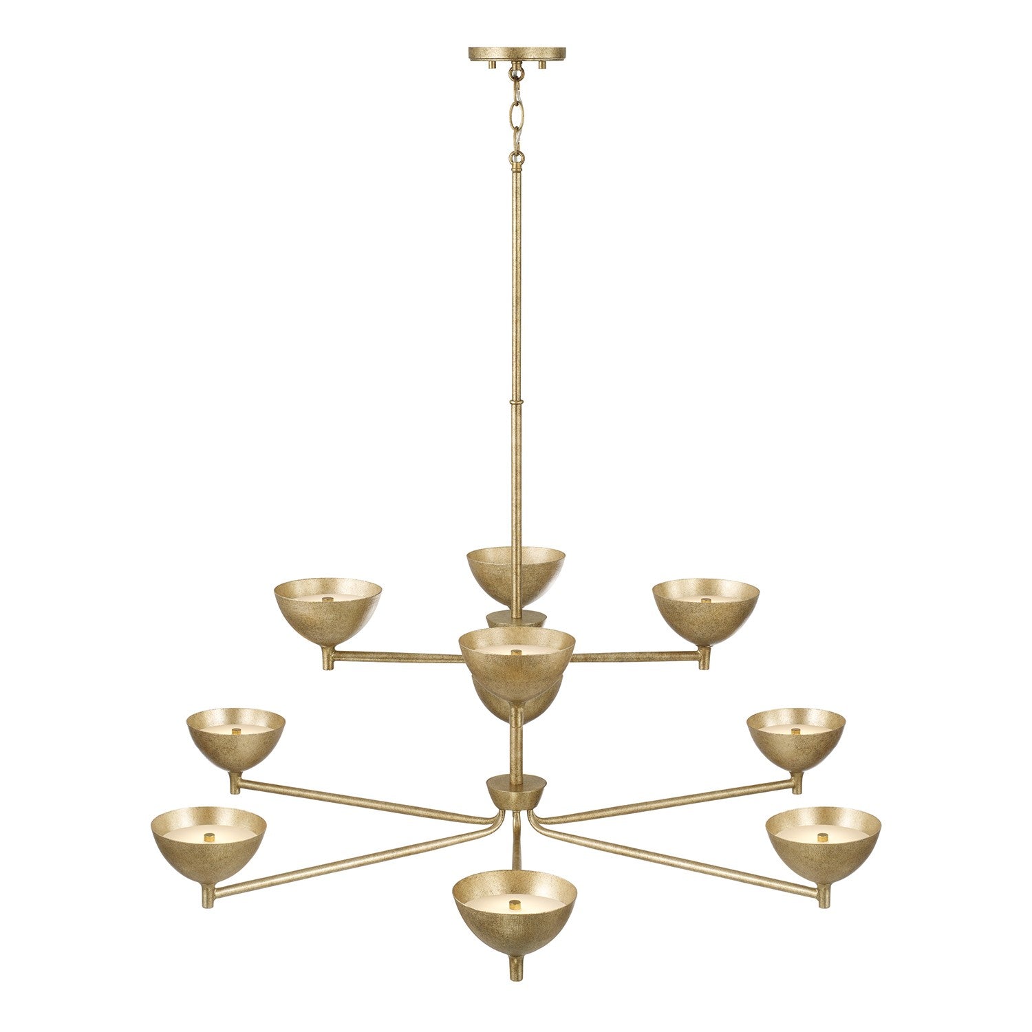 Capital Lighting - 458501FT - LED Chandelier - Francesca - Feathered Brass