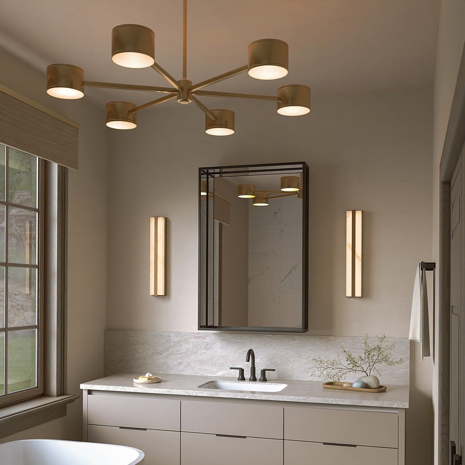 Capital Lighting - 460901AD - LED Chandelier - Henley - Aged Brass