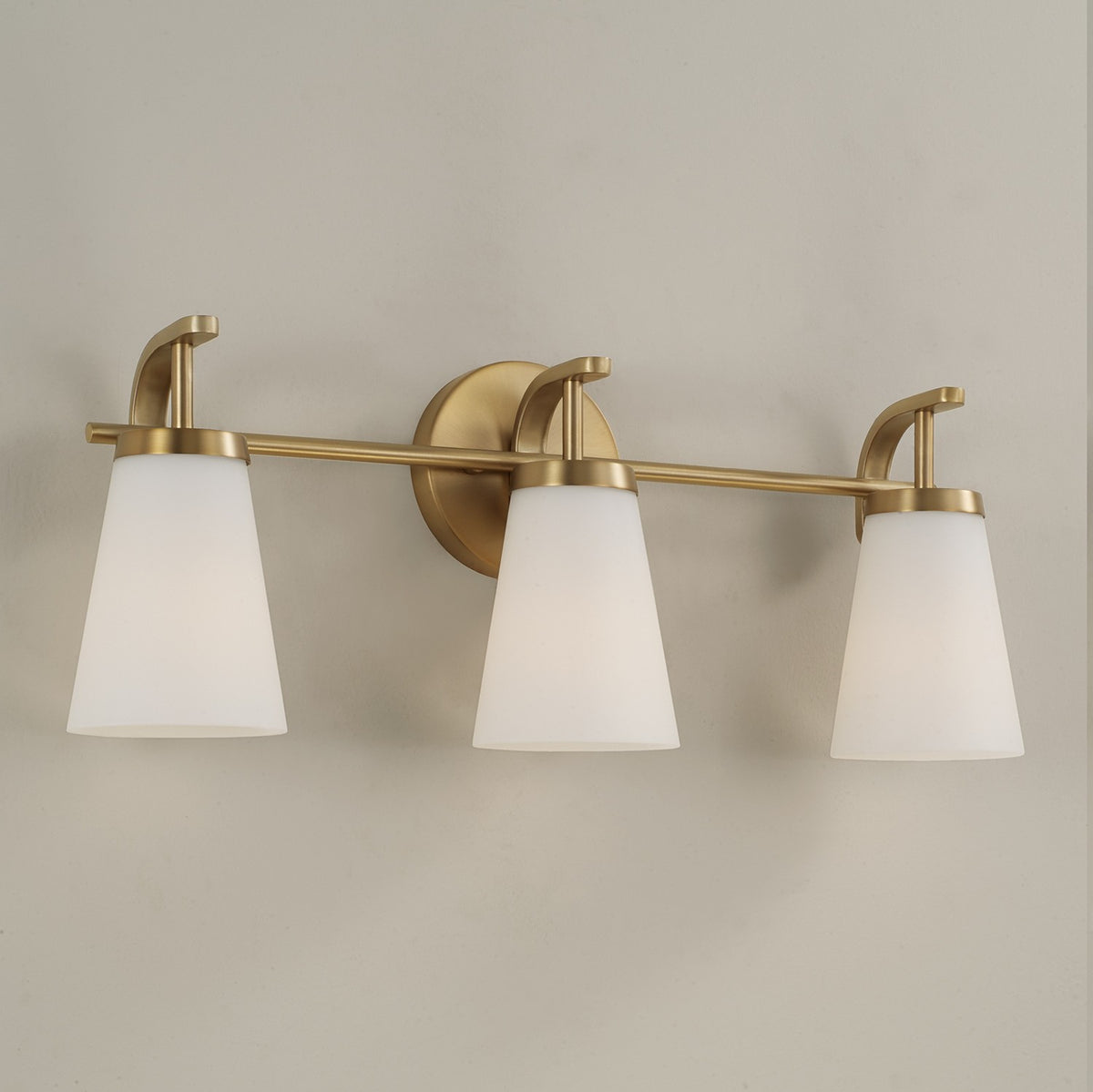 Capital Lighting - 161031AD-660 - Three Light Vanity - Drake - Aged Brass