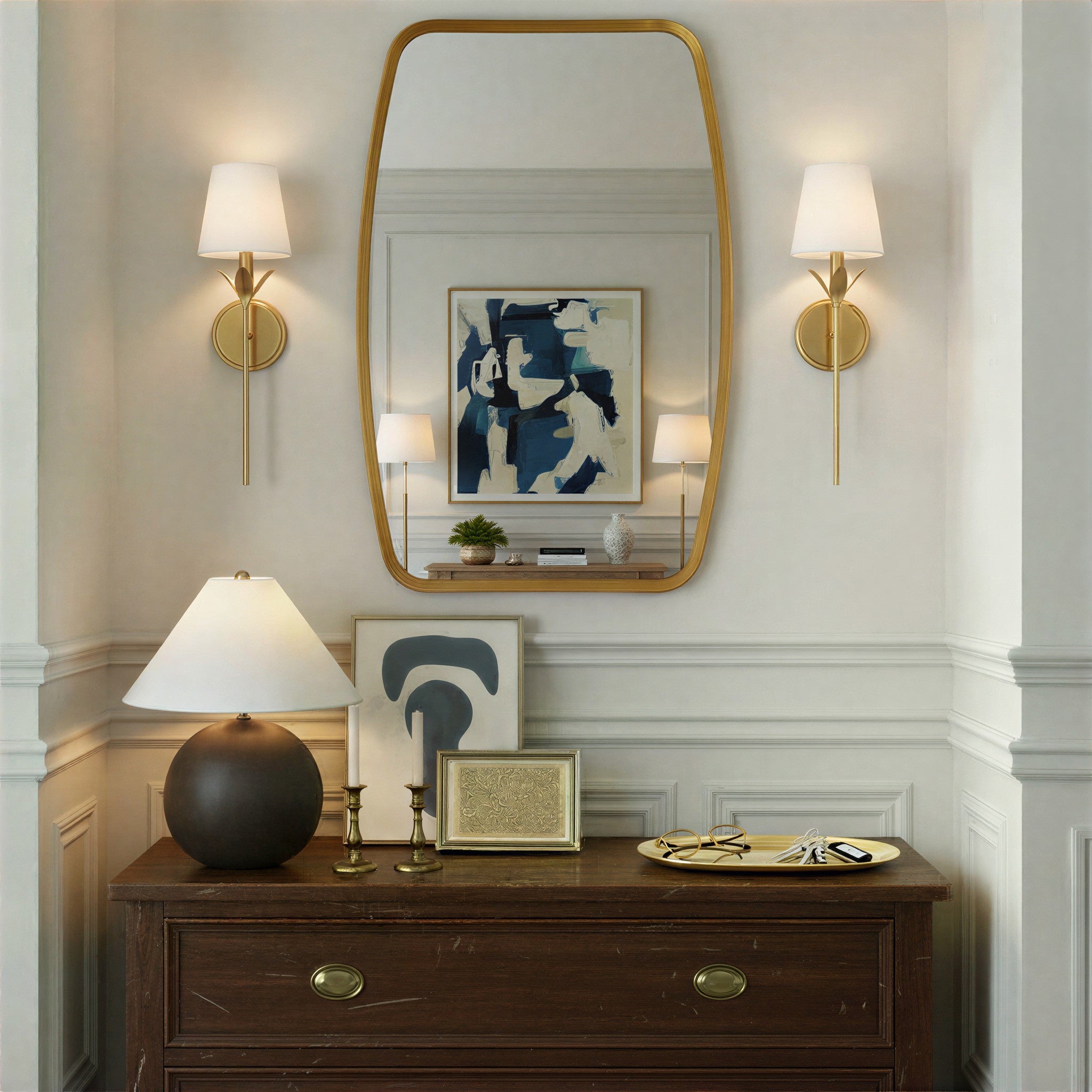 Crystorama - 531-OP-GA - One Light Wall Sconce - Broche - Antique Gold
